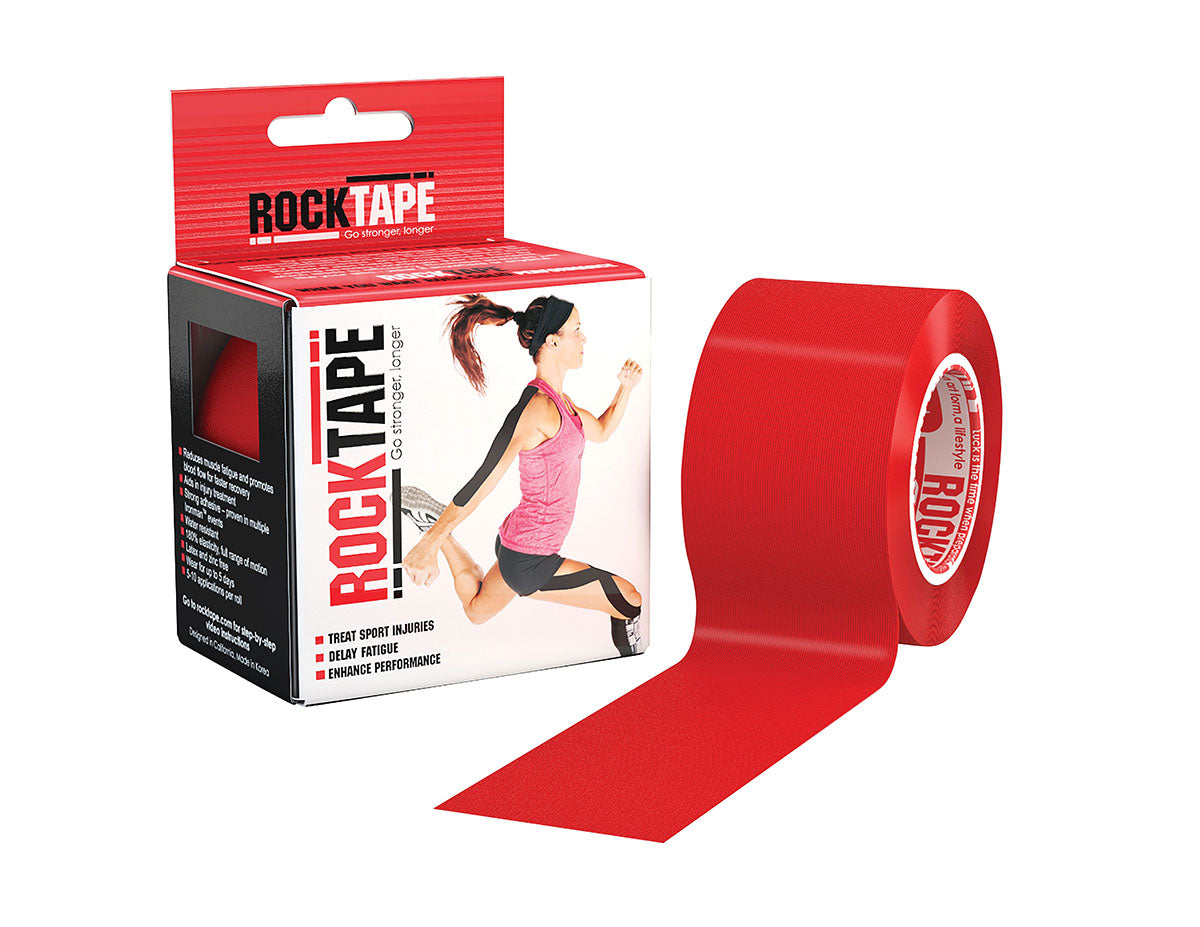 RockTape Standard Roll, 2" x 16.4', Red, 1 Roll