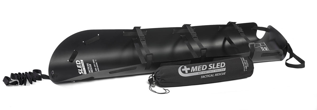 Med Sled, Tactical Rescue Sled, 30", Black