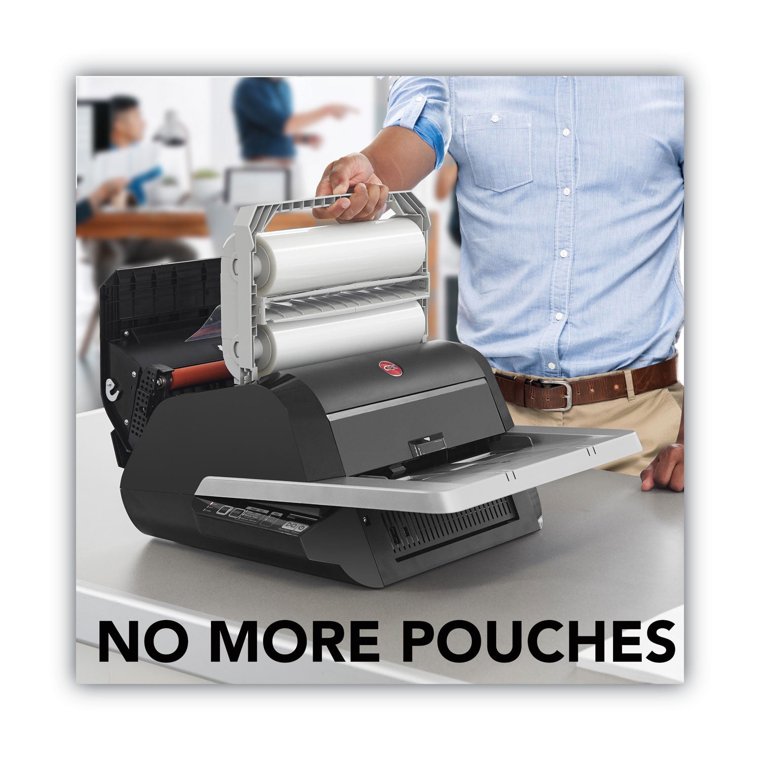 8.50" Lamination Width - 5 mil Lamination Thickness - 9.6" Height x 22.7" Width x 18.8" Depth