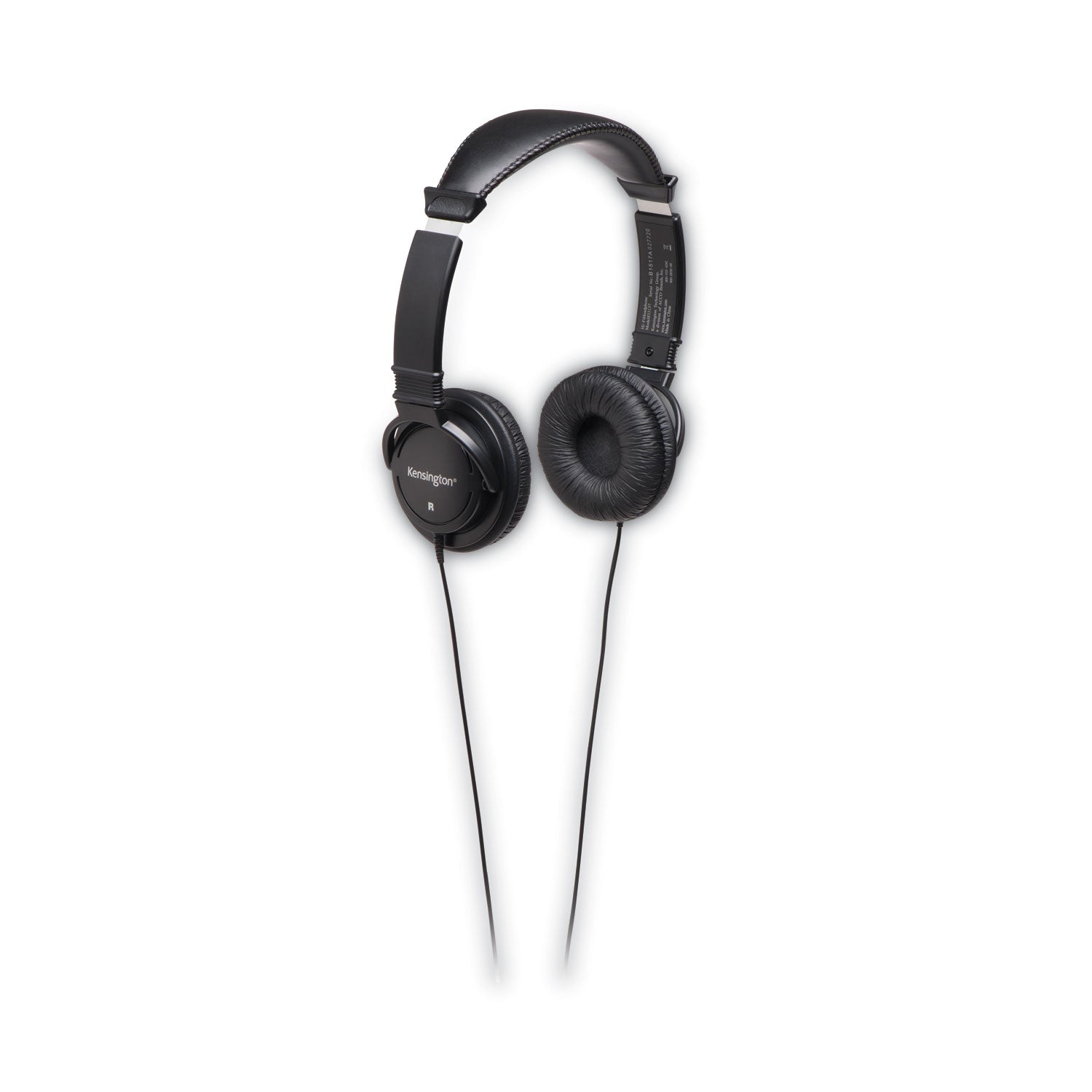 Kensington Hi-Fi Headphones - Stereo - Mini-phone (3.5mm) - Wired - 32 Ohm - 20 Hz to 20 Hz - Gold Plated Connector - Over-the-head - Binaural - Circumaural - 9 ft Cable - Black - 1