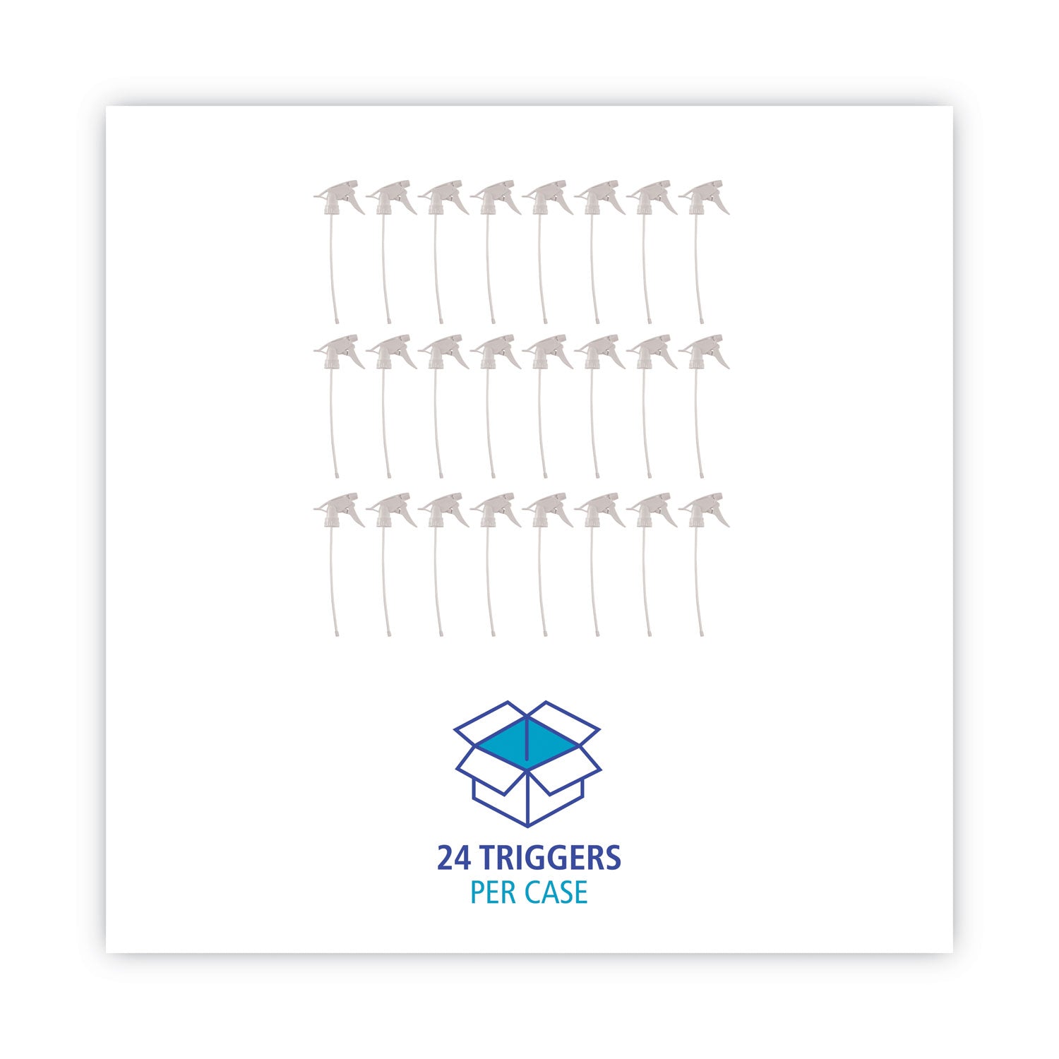 Non-Leaking Trigger Sprayer 300ES, 9.5" Tube, Fits 32 oz Bottles, White, 24/Carton