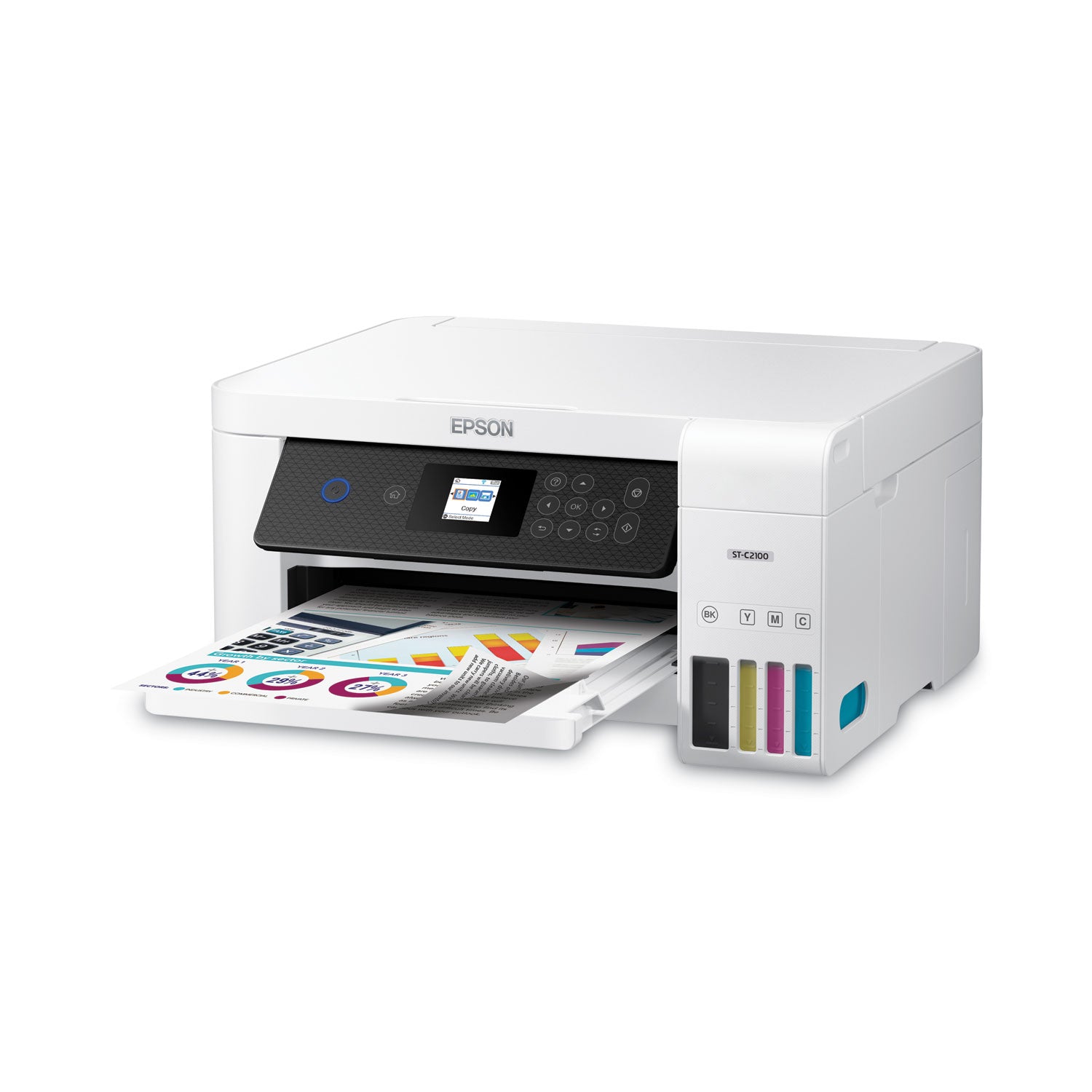 Epson WorkForce ST-C2100 Wireless Inkjet Multifunction Printer - Color