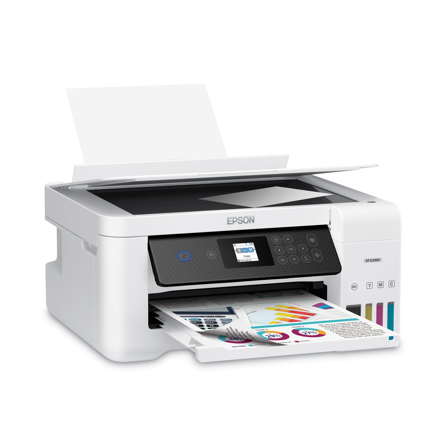 Epson WorkForce ST-C2100 Wireless Inkjet Multifunction Printer - Color