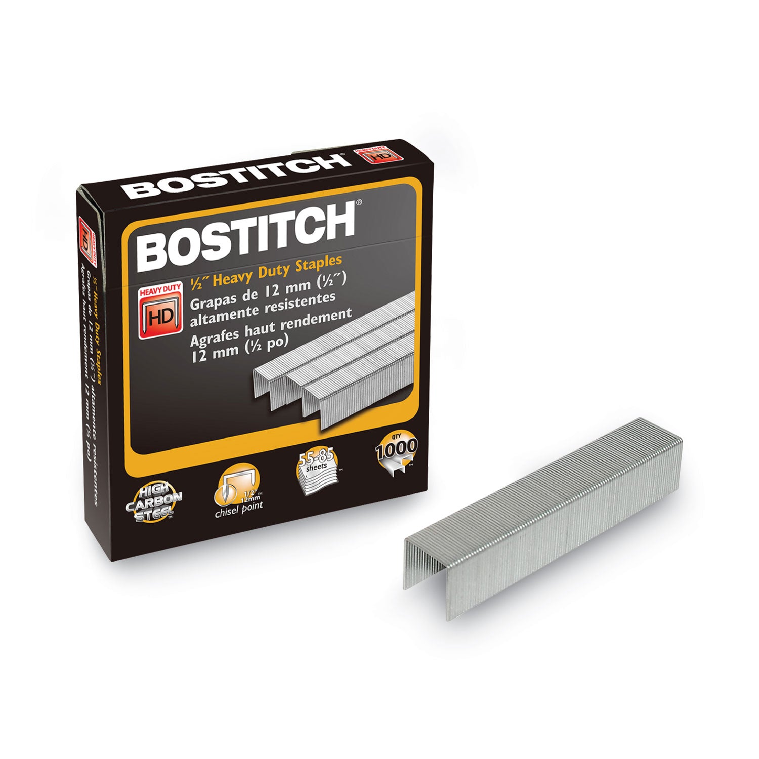 Premium Heavy Duty Staples, 1/2", Pack of 1000