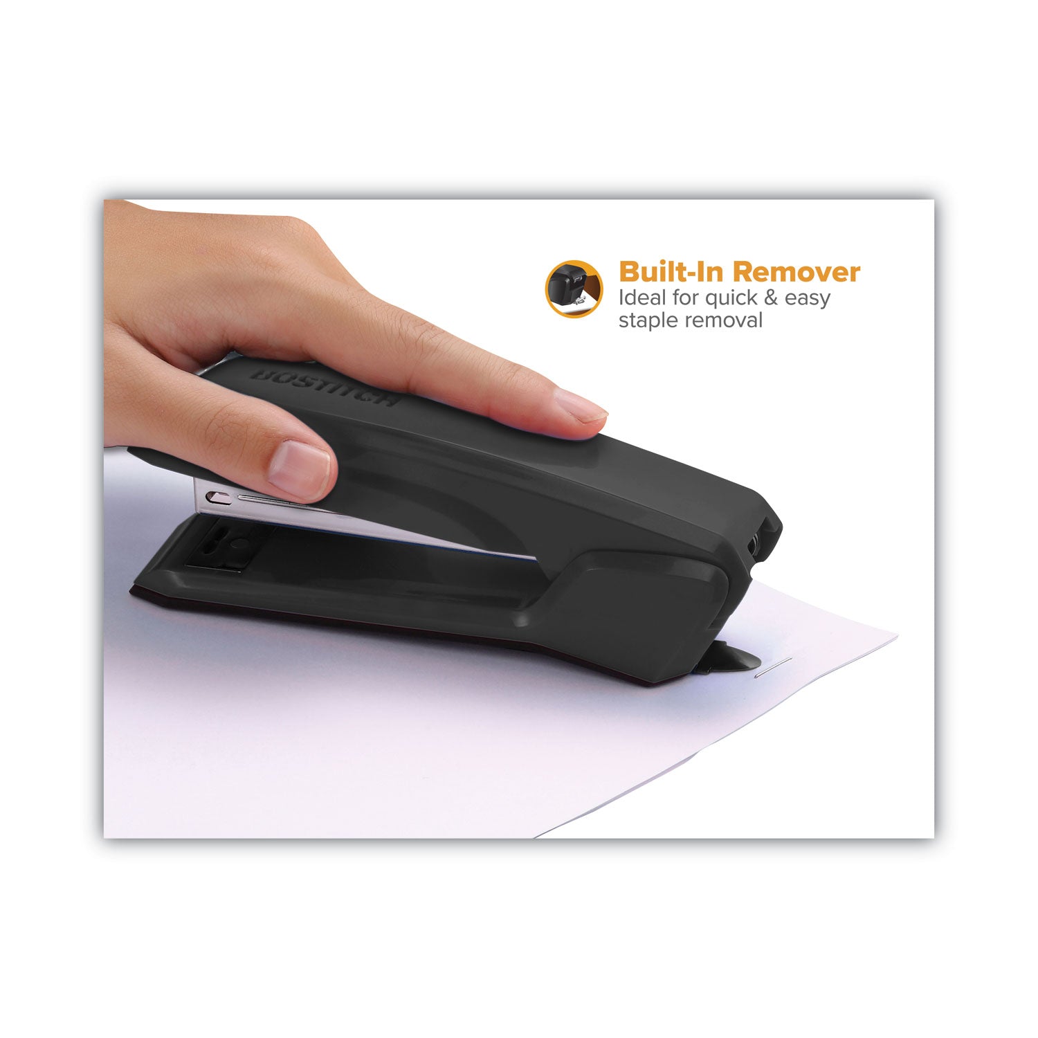 Black Anti-Microbial Desktop Stapler