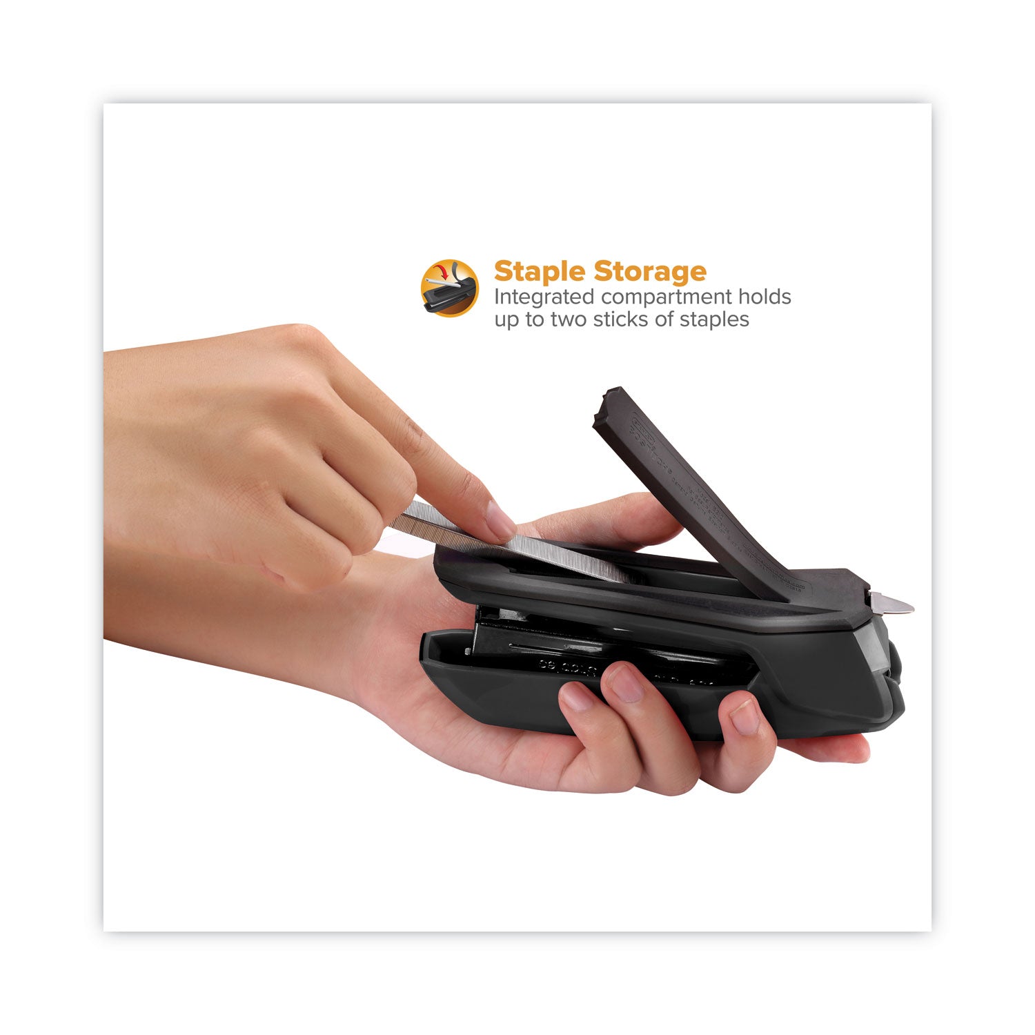 Black Anti-Microbial Desktop Stapler
