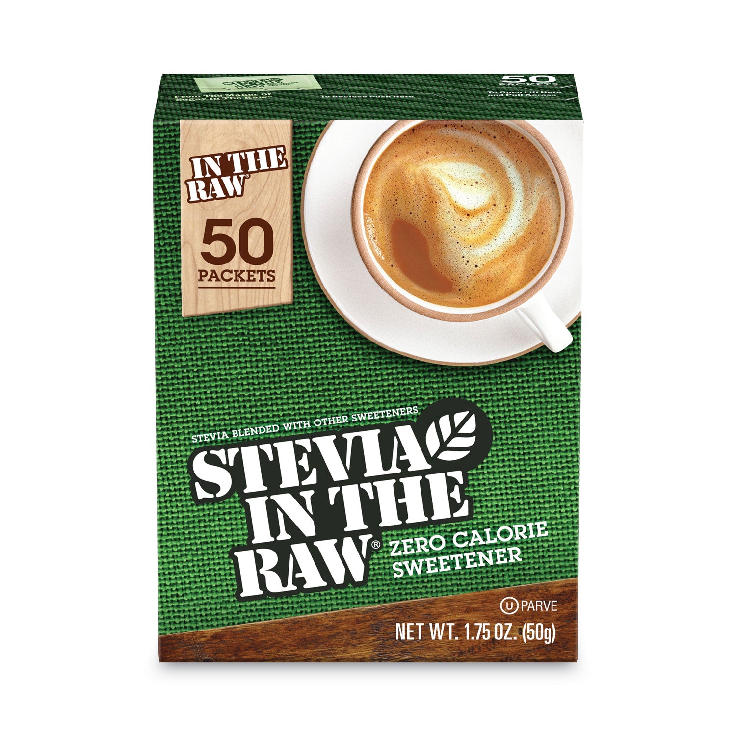 Stevia In The Raw Natural Sweetener Packets - Stevia Flavor - Natural Sweetener - 50 / Box