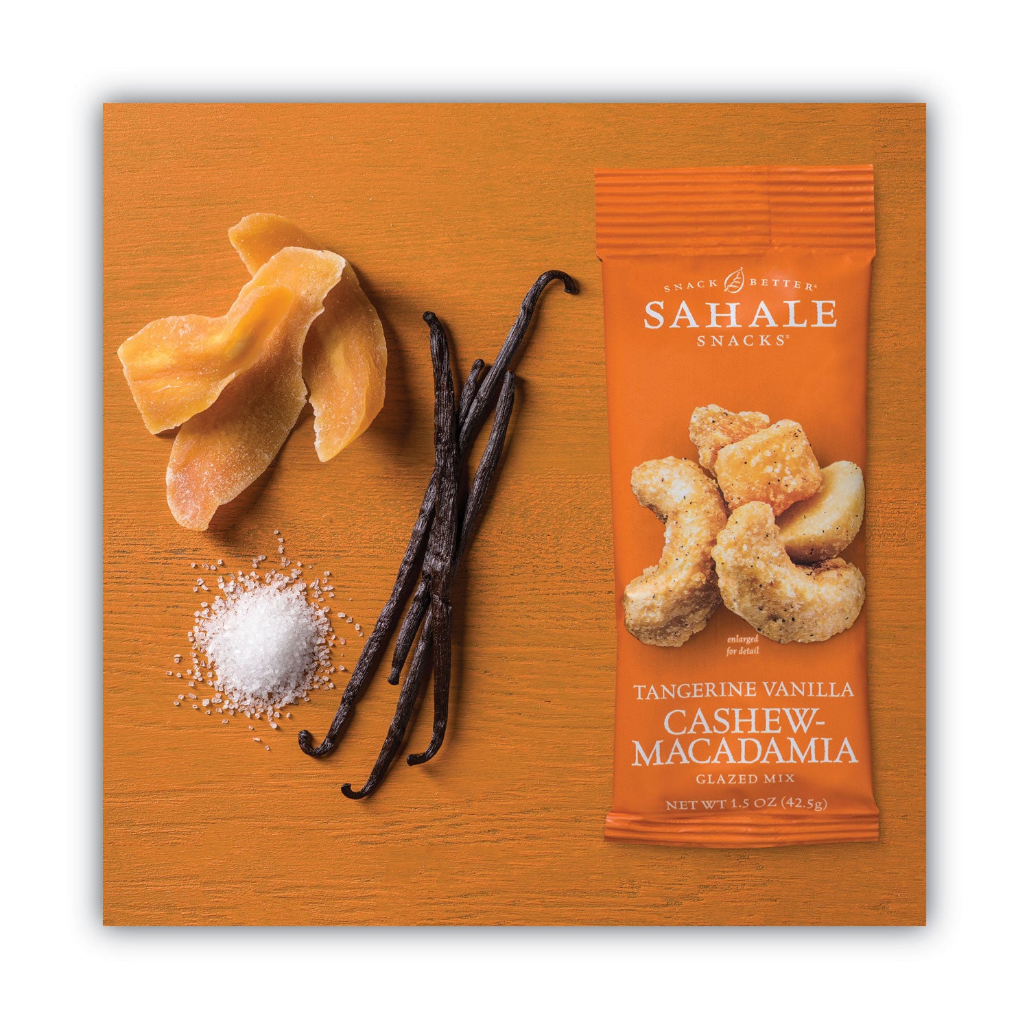 Glazed Mixes, Tangerine Vanilla, 1.5 Oz Pouch, 18/carton