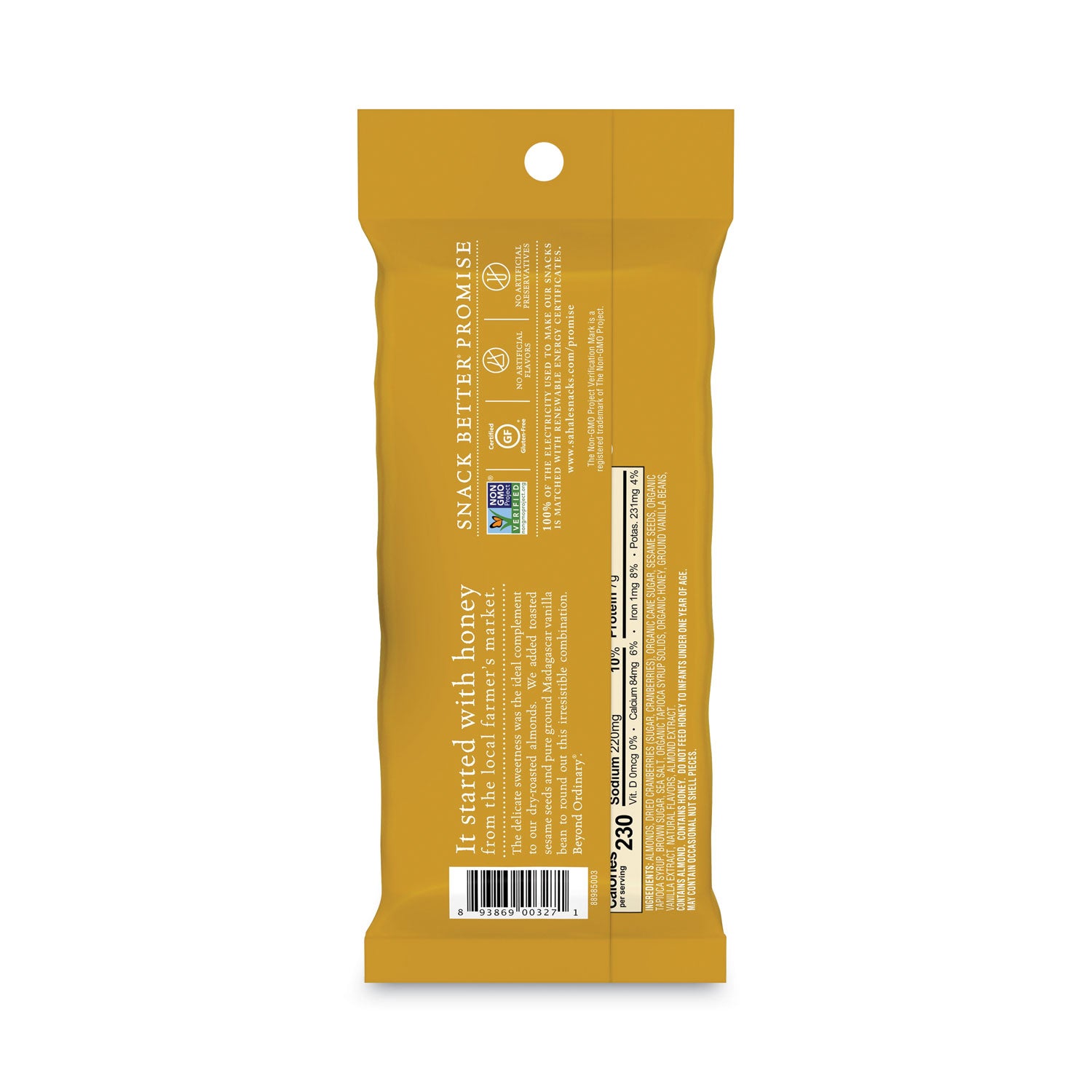Glazed Mixes, Honey Glazed Almond, 1.5 Oz, 18/Carton