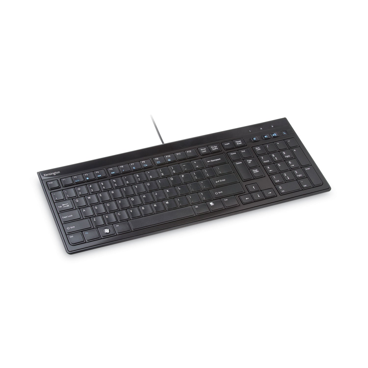 Cable Connectivity - USB Interface - Volume Control, Mute, Sleep, Internet Hot Key(s) - Computer - PC, Mac - Scissors Keyswitch - Matte Black
