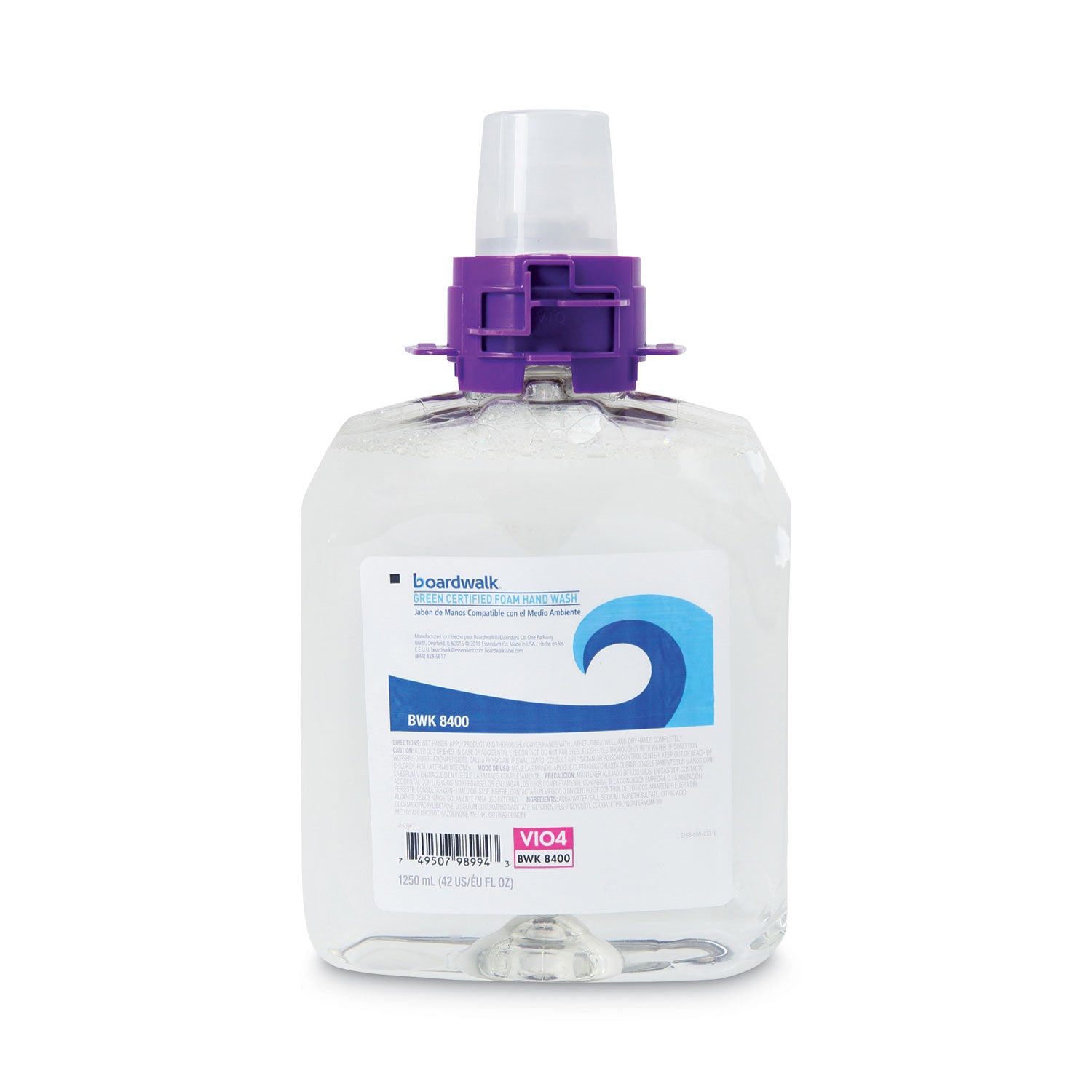Green Certified Foam Hand Soap, Unscented, 1,250 mL Refill, 4/Carton
