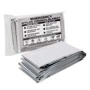 Mylar Emergency Thermal Space Blanket 84" x 52" - 100 in the Pack