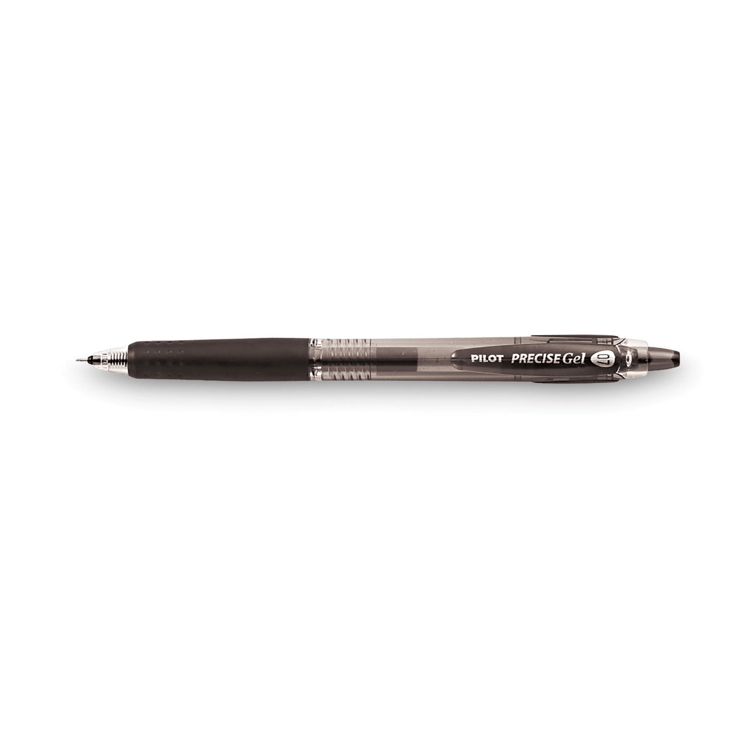 Pilot Precise Gel Fine Retractable BeGreen Pens - 0.7 mm Fine Needle Pen Point - Refillable - Retractable - Black Ink - Gel-based - Translucent Barrel - 1 Dozen