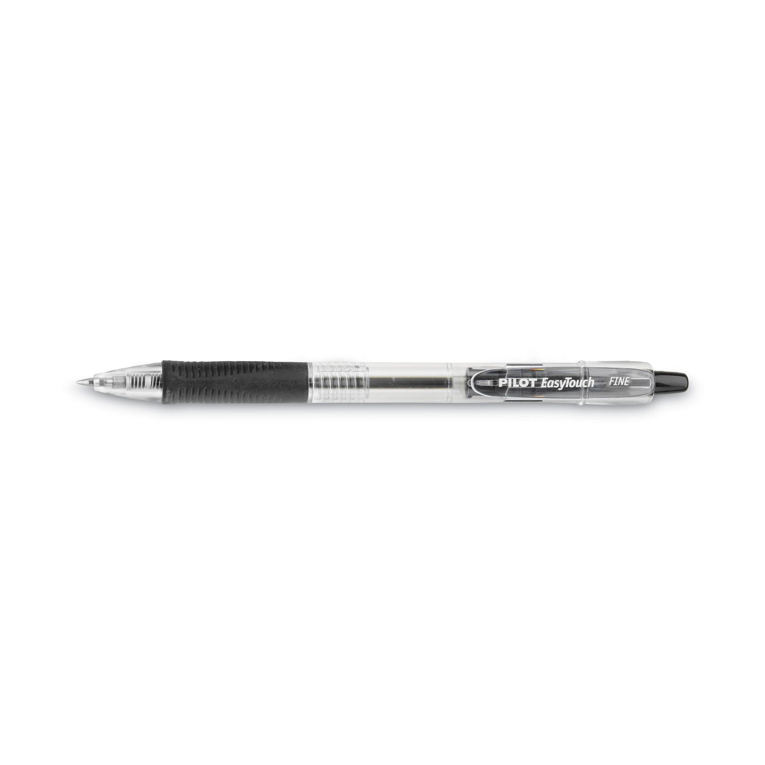 Pilot Retractable Ballpoint Pens - 0.7 mm Fine Pen Point - Refillable - Retractable - Black Ink - Clear Barrel - 1 Dozen
