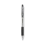 Pilot Retractable Ballpoint Pens - 1 mm Medium Pen Point - Refillable - Retractable - Black Ink - Clear Barrel - 1 Dozen