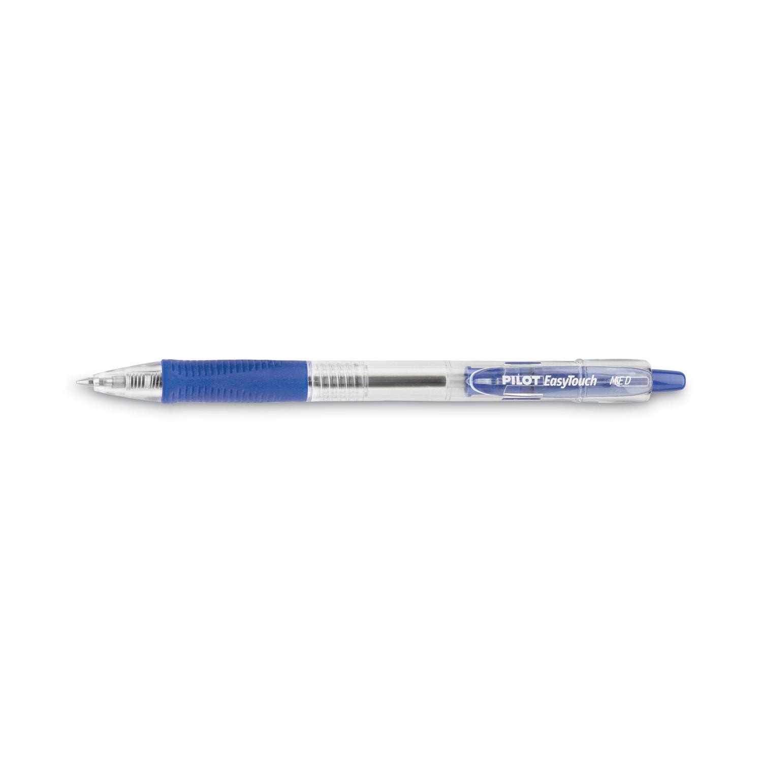 Pilot Retractable Ballpoint Pens - 1 mm Medium Pen Point - Refillable - Retractable - Blue Ink - Clear Barrel - 1 Dozen