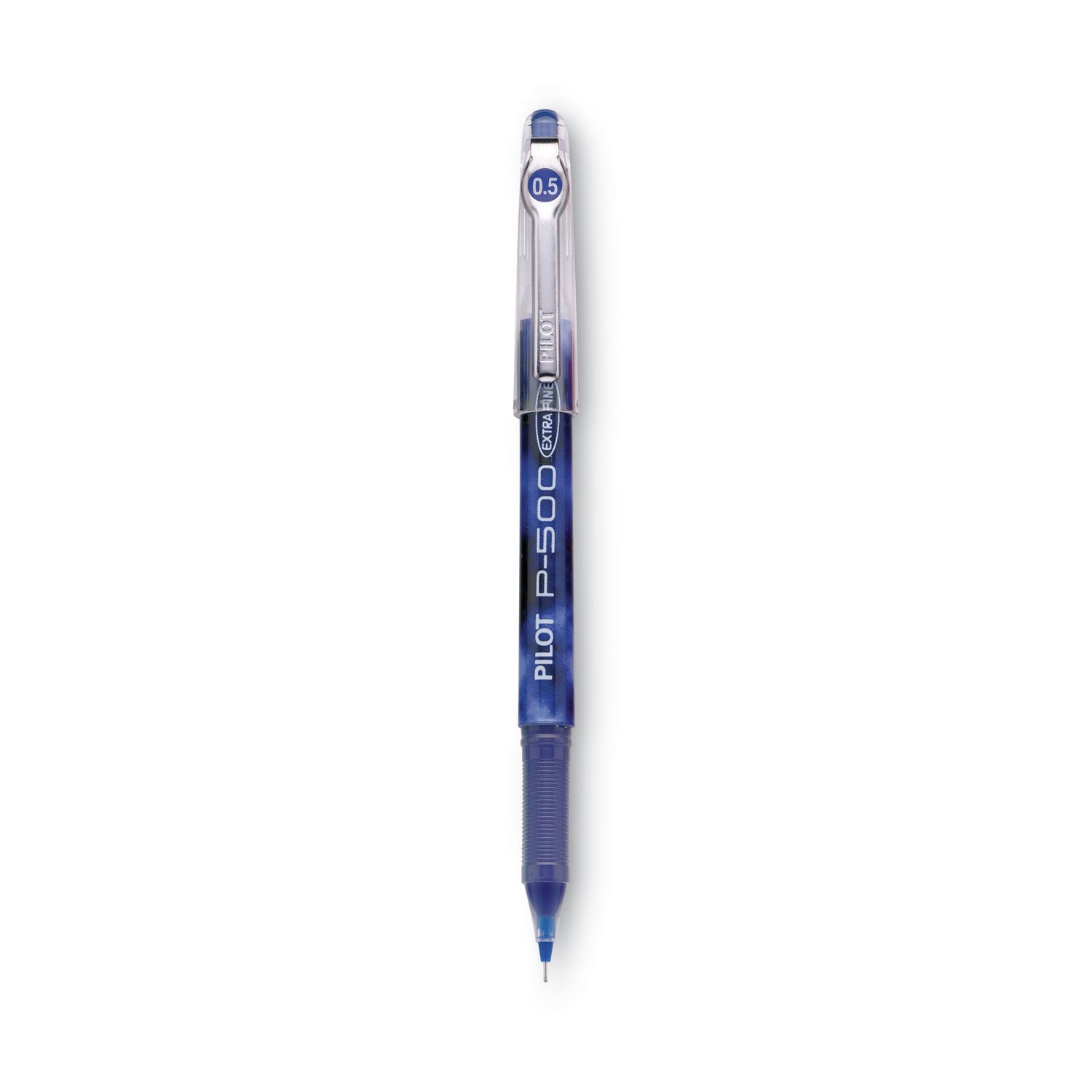 Pilot Precise P-500 Precision Point Extra-Fine Capped Gel Rolling Ball Pens - 0.5 mm Extra Fine Needle Pen Point - Blue Ink - Gel-based - Blue Barrel - 1 Dozen