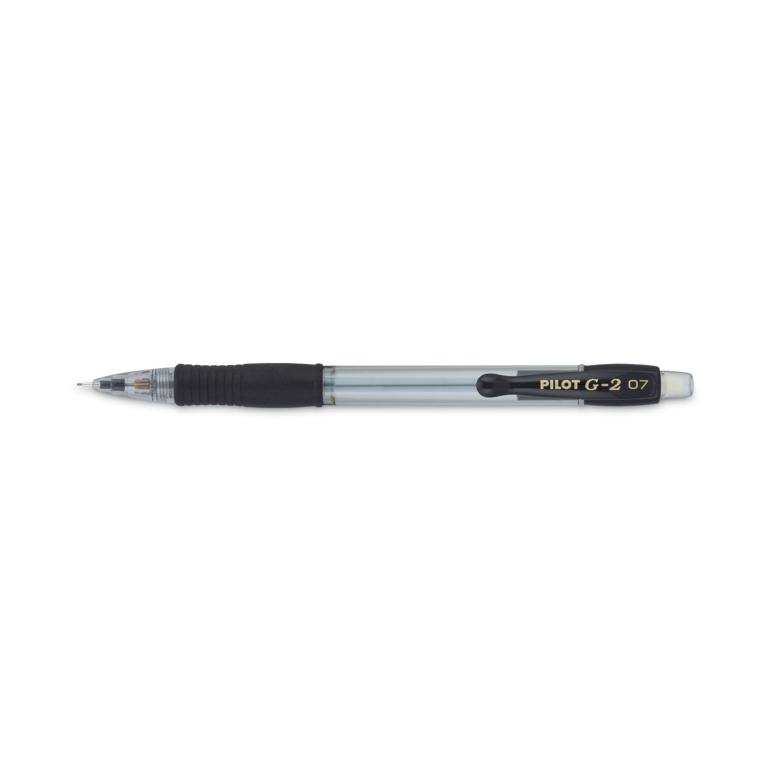 Pilot Mechanical Pencils - 0.7 mm Lead - HB/#2 - Refillable - Clear, Black Barrel - 1 Dozen