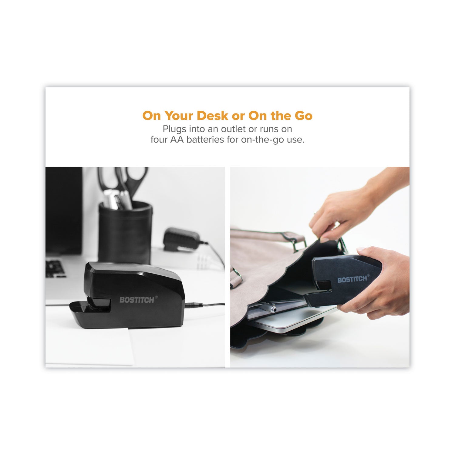 Battery Operated Electric Stapler, Black