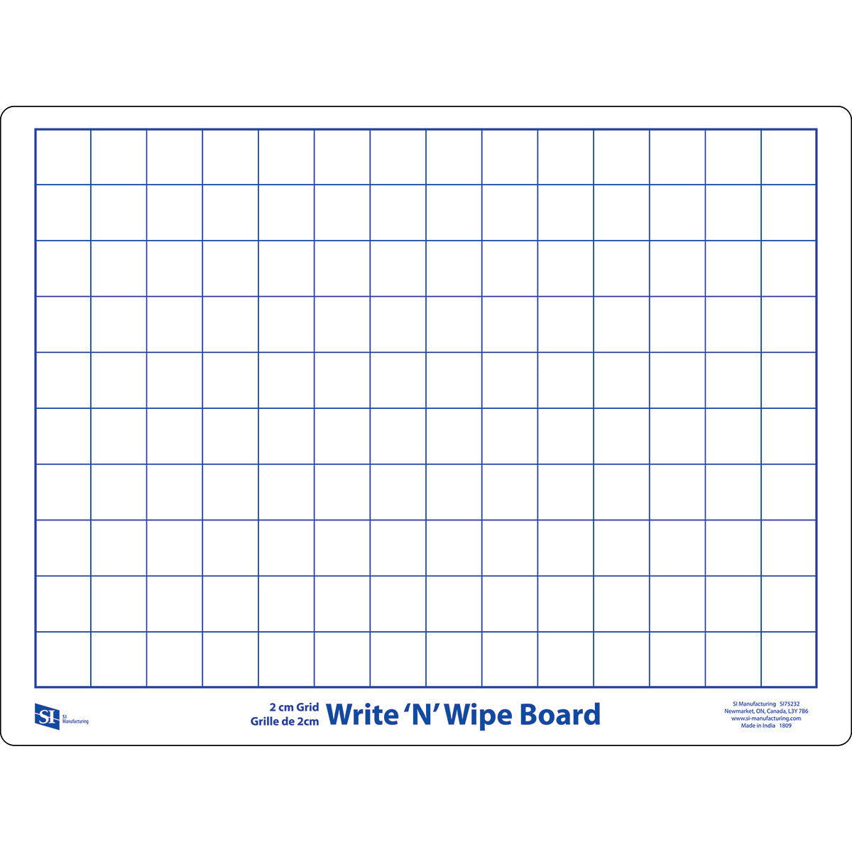 Write N Wipe Board 2 cm Grid - Pack of 10