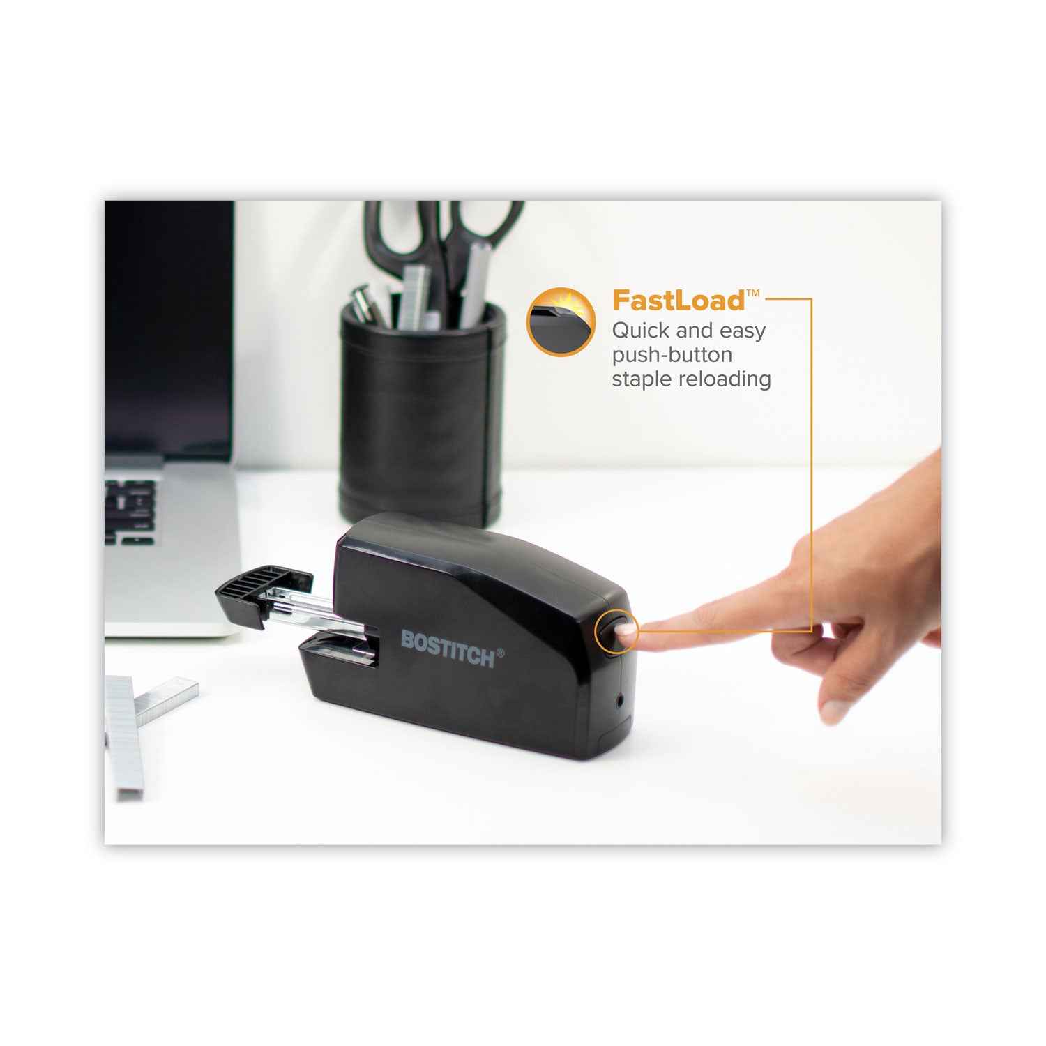 Battery Operated Electric Stapler, Black