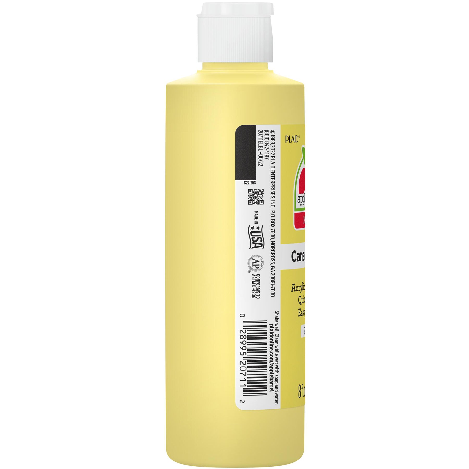 Acrylic Paint Matte, 8oz., Canary Yellow