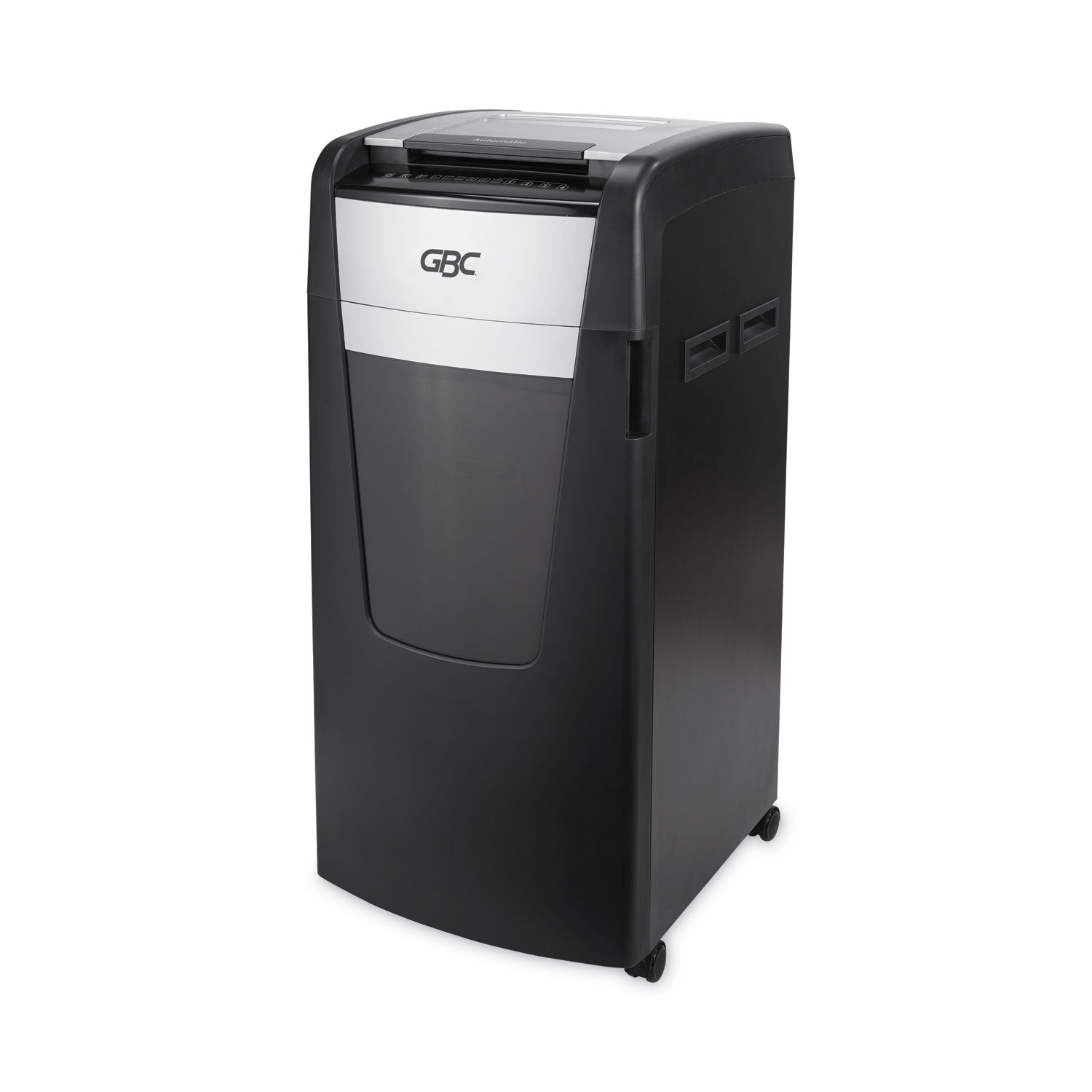 Continuous Shredder - Micro Cut - 15 Per Pass - for shredding Credit Card, Paper Clip, Staples, Paper - P-5 - 4 Hour Run Time - 37 gal Wastebin Capacity - Black