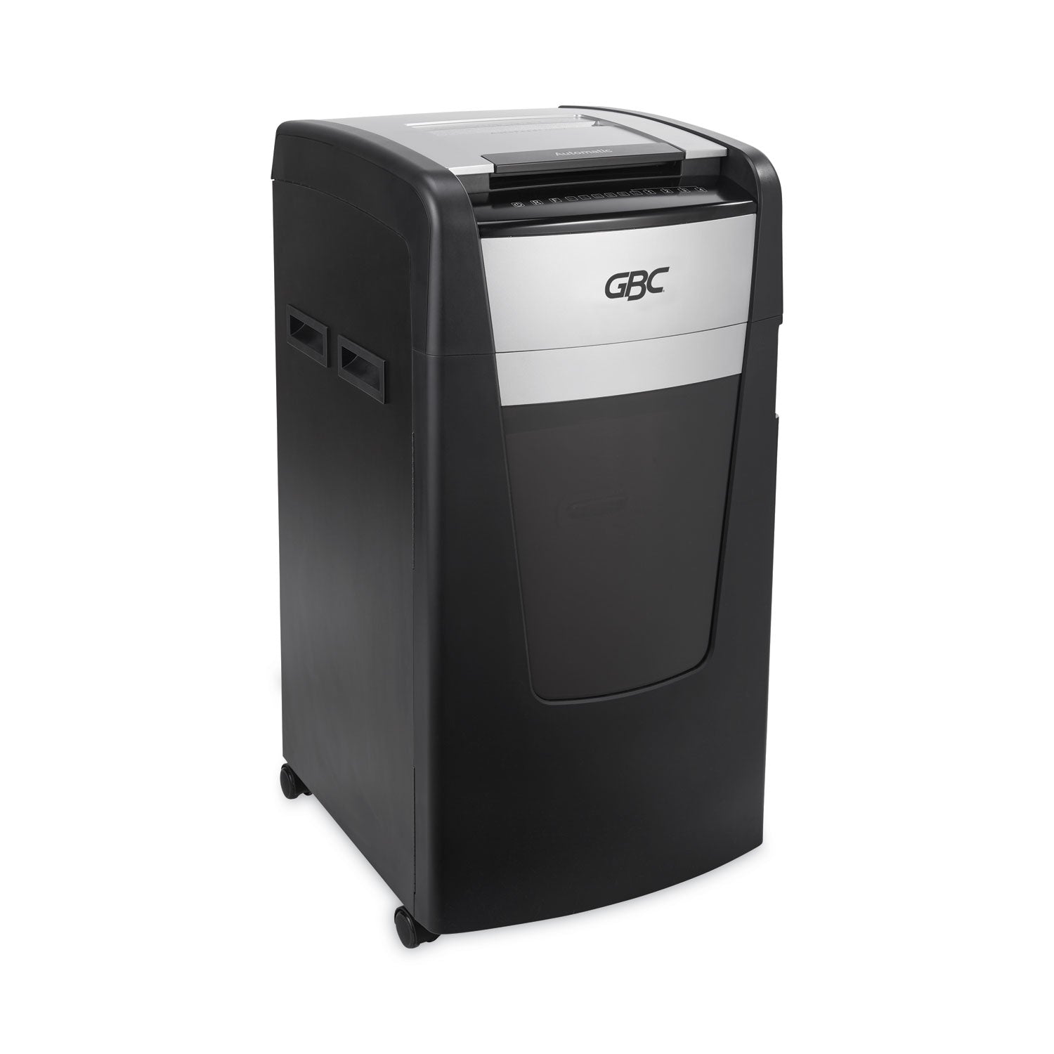 Continuous Shredder - Super Cross Cut - 15 Per Pass - for shredding Credit Card, Paper Clip, Staples, Paper - P-4 - 4 Hour Run Time - 29 gal Wastebin Capacity - Black