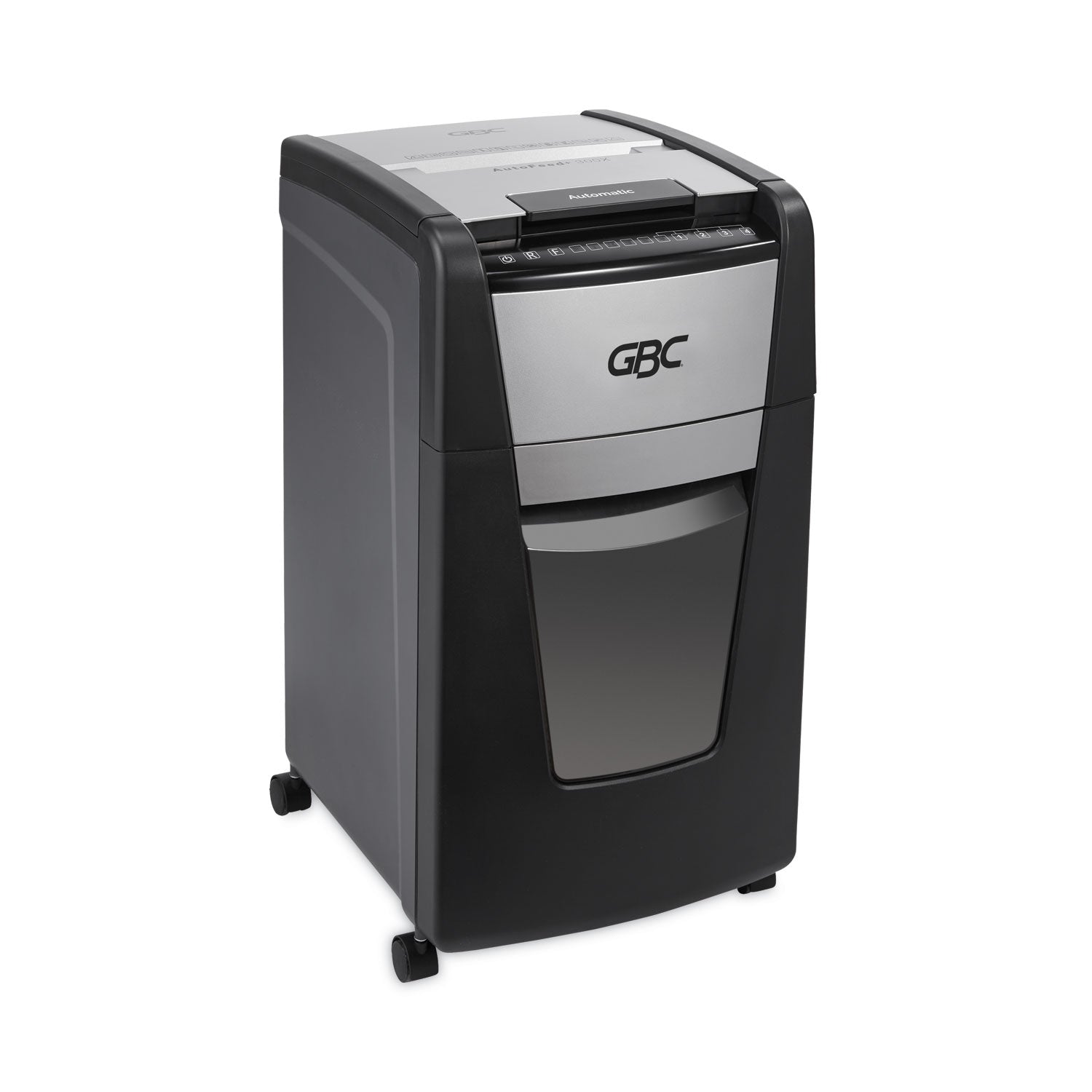 Continuous Shredder - Super Cross Cut - 10 Per Pass - for shredding Credit Card, Paper Clip, Staples, Paper - P-4 - 1 Hour Run Time - 16 gal Wastebin Capacity - Black