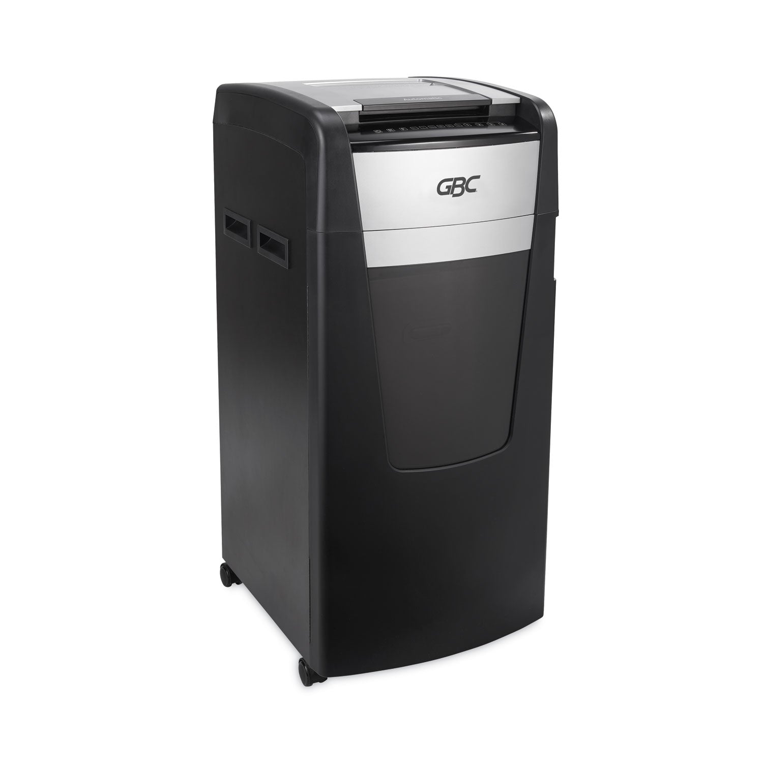 Continuous Shredder - Micro Cut - 15 Per Pass - for shredding Credit Card, Paper Clip, Staples, Paper - P-5 - 4 Hour Run Time - 37 gal Wastebin Capacity - Black