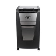 Continuous Shredder - Micro Cut - 8 Per Pass - for shredding Credit Card, Paper Clip, Staples, Paper - P-5 - 1 Hour Run Time - 16 gal Wastebin Capacity - Black