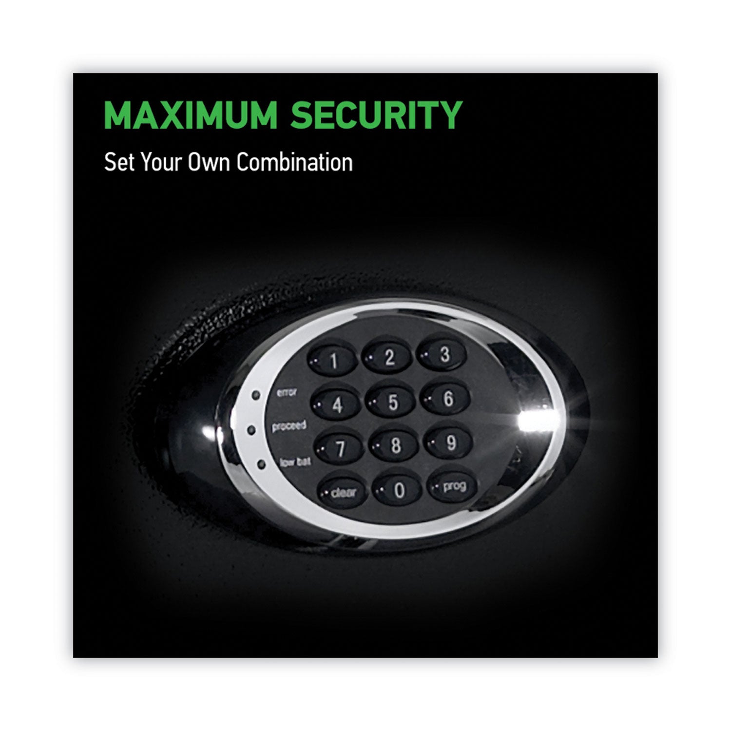 4.70 ft³ - Programmable, Electronic, Combination Lock - Water Resistant, Fire Resistant - Internal Size 35.72" Height x 19.37" Width x 11.73" Depth - Overall Size 37.7" Height x 21.7" Width x 19" Depth