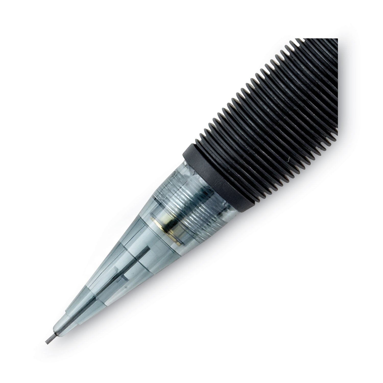 Pentel Champ Mechanical Pencils - 0.5 mm Black Lead - #2 - Refillable - Black Barrel - 1 Dozen