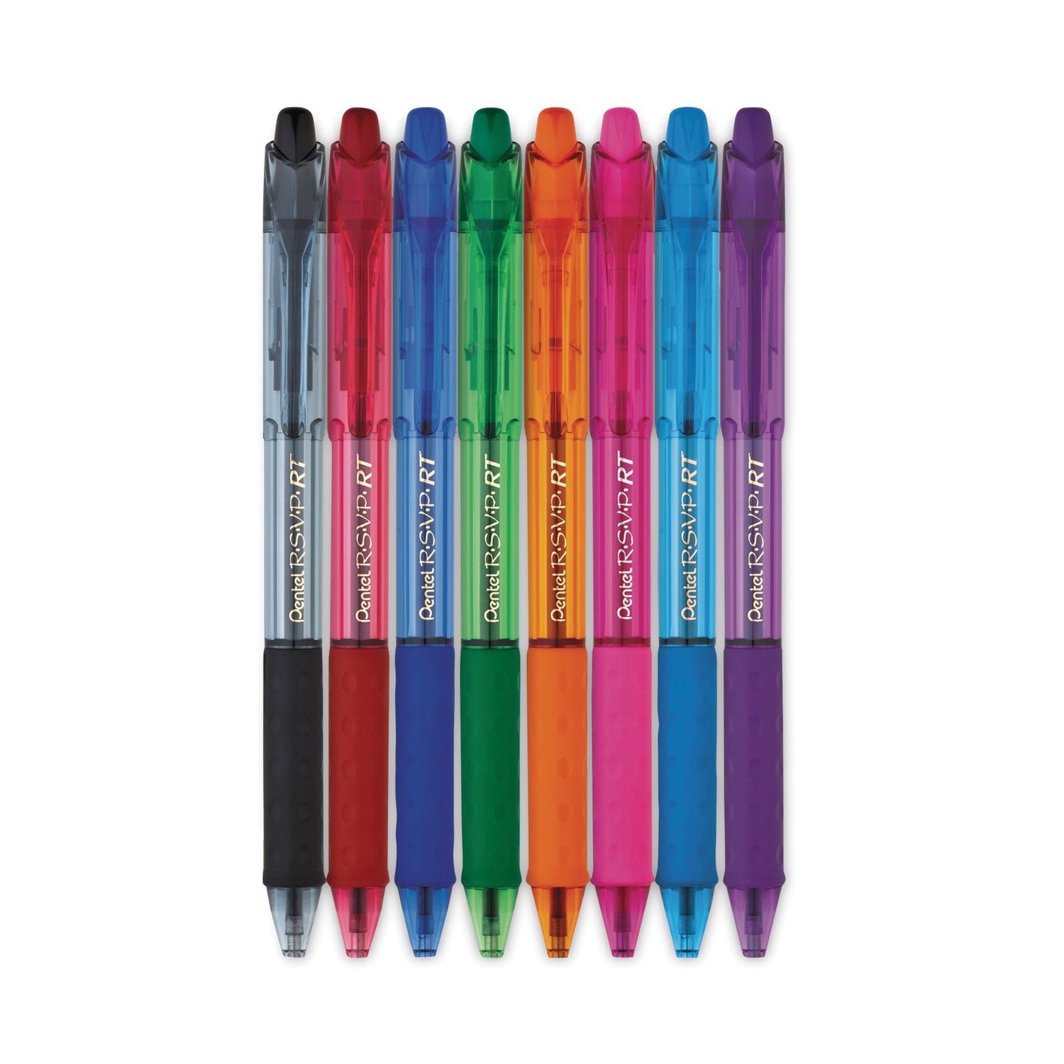 1 mm Medium Pen Point - Refillable - Retractable - Assorted Ink - Assorted Barrel - Metal, Stainless Steel Tip - 1 Pack