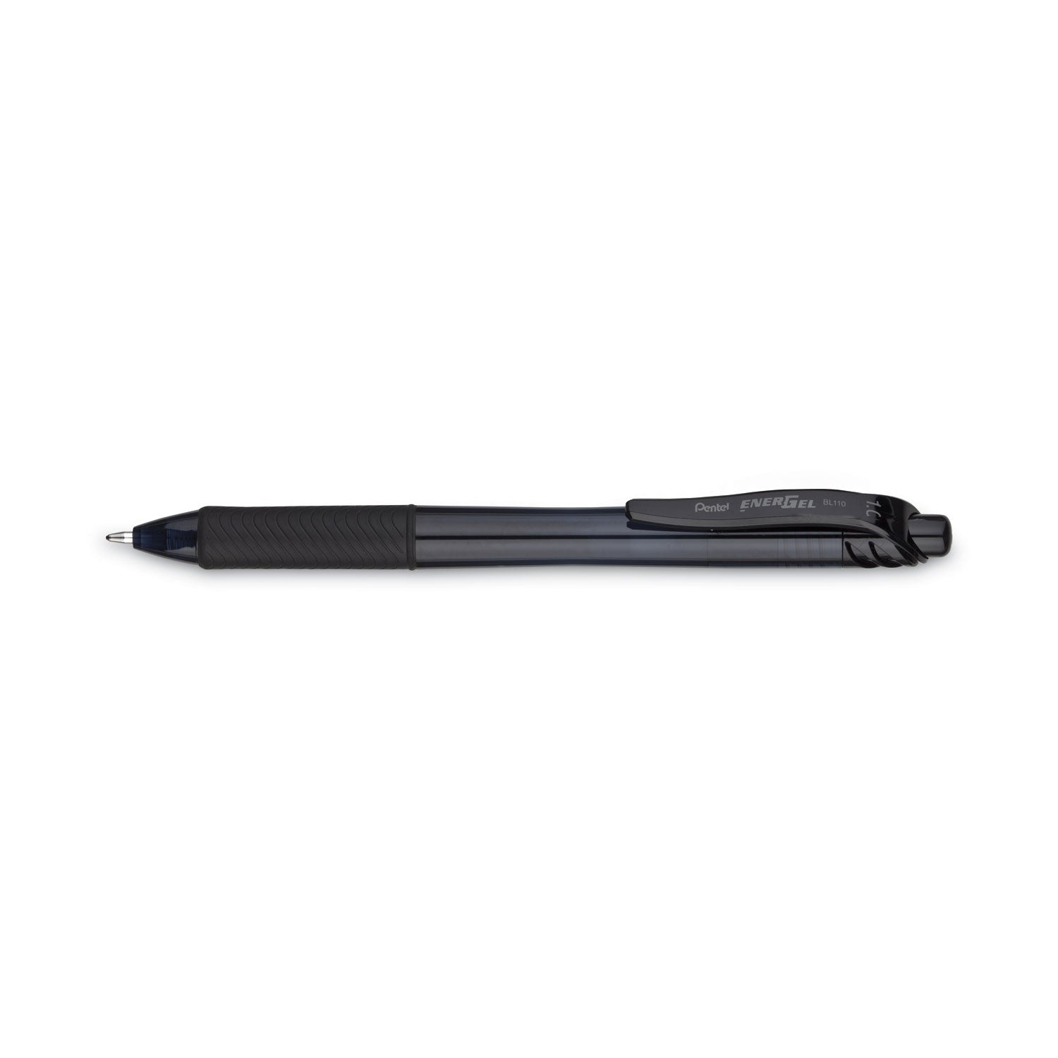 Pentel EnerGel-X Rollerball Pen - 1 mm Bold Pen Point - Refillable - Retractable - Black Ink - Gel-based - Black Barrel - Metal Tip - 1 Dozen