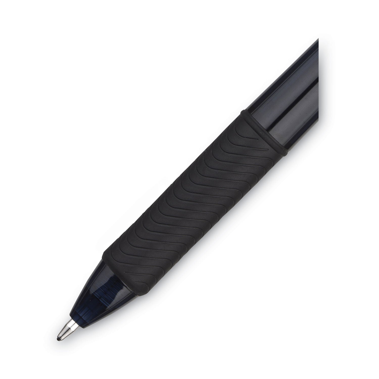 Pentel EnerGel-X Rollerball Pen - 1 mm Bold Pen Point - Refillable - Retractable - Black Ink - Gel-based - Black Barrel - Metal Tip - 1 Dozen