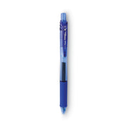 EnerGel EnerGel-X Retractable Gel Pens - 0.5 mm Fine Needle Pen Point - Refillable - Retractable - Blue Ink - Gel-based - Blue Barrel - 1 Dozen