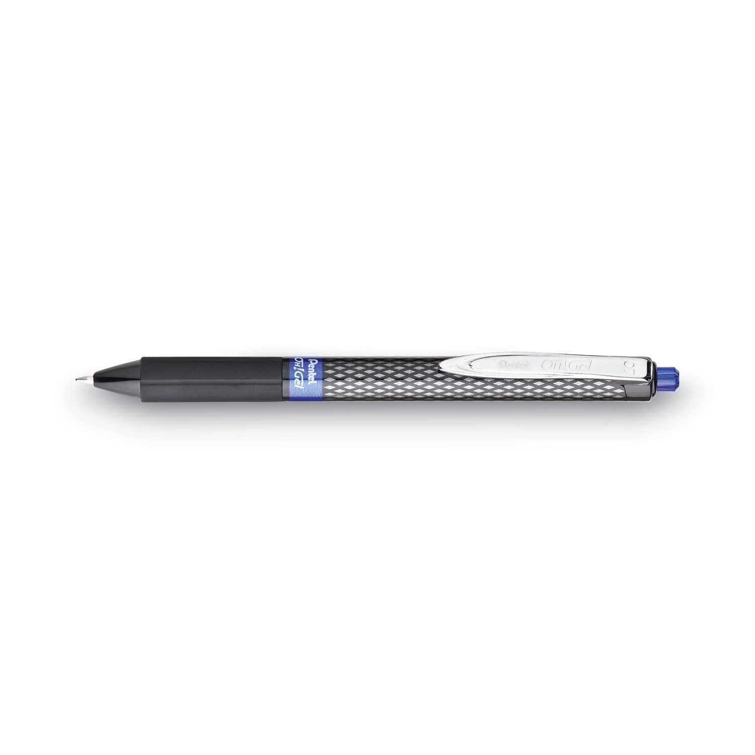 Pentel OH! Medium Point Gel Pens - 0.7 mm Medium Pen Point - Blue Ink - Gel-based - Carbon Fiber Barrel - 1 Dozen