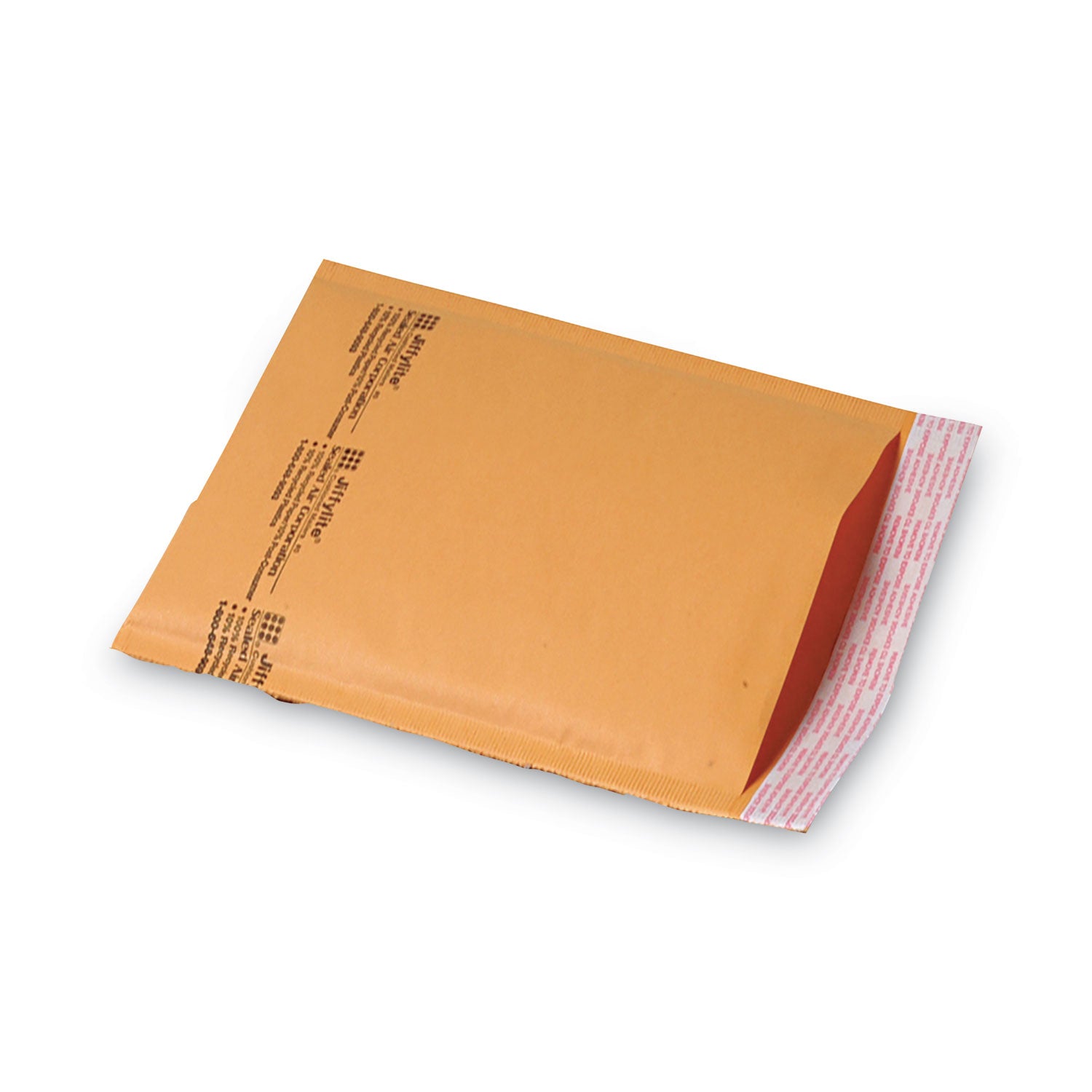 Sealed Air JiffyLite Cellular Cushioned Mailers - Bubble - #0 - 6" Width x 10" Length - Peel & Seal - Kraft - Kraft - 25 / Carton