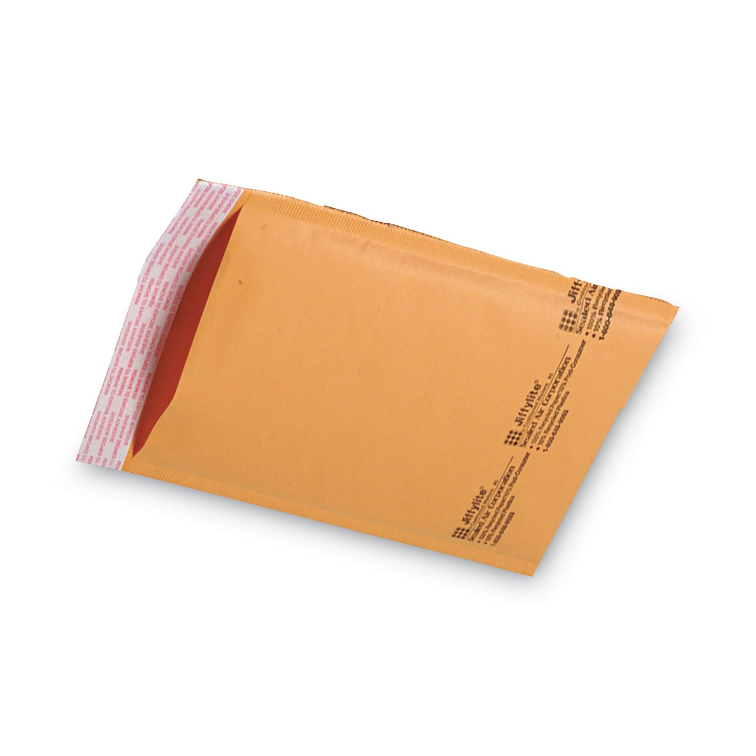 Sealed Air JiffyLite Cellular Cushioned Mailers - Bubble - #0 - 6" Width x 10" Length - Peel & Seal - Kraft - Kraft - 25 / Carton