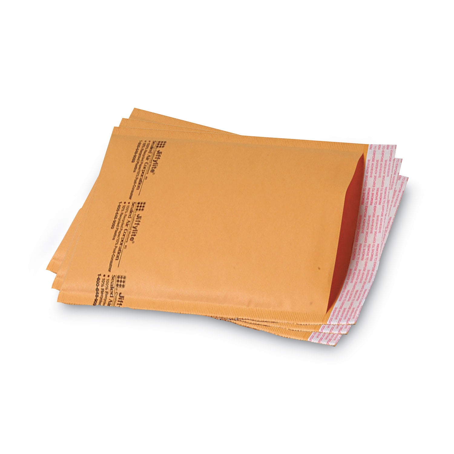 Sealed Air JiffyLite Cellular Cushioned Mailers - Bubble - #0 - 6" Width x 10" Length - Peel & Seal - Kraft - Kraft - 25 / Carton