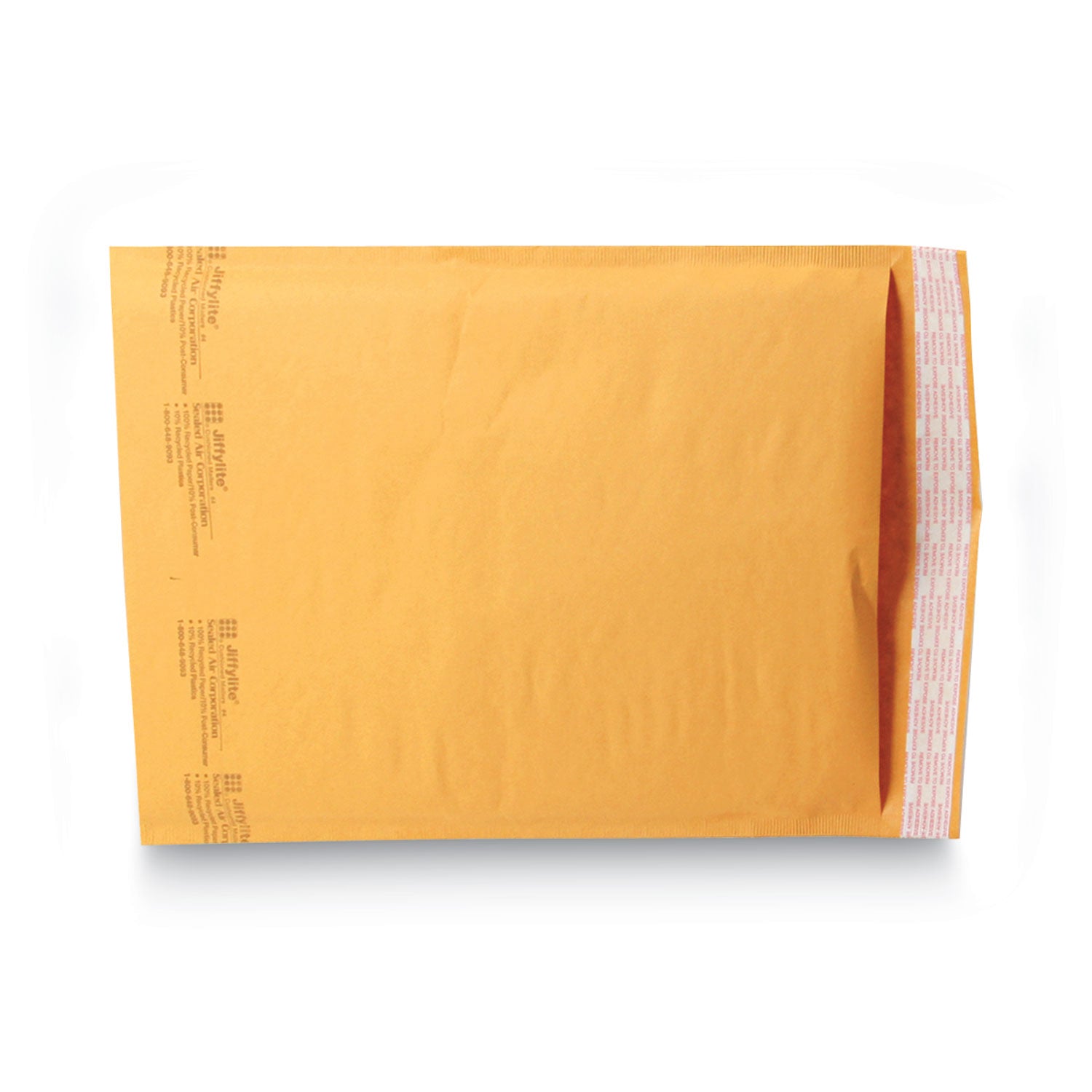 Sealed Air JiffyLite Cellular Cushioned Mailers - Bubble - #4 - 9 1/2" Width x 14 1/2" Length - Peel & Seal - Kraft - Kraft - 100 / Carton