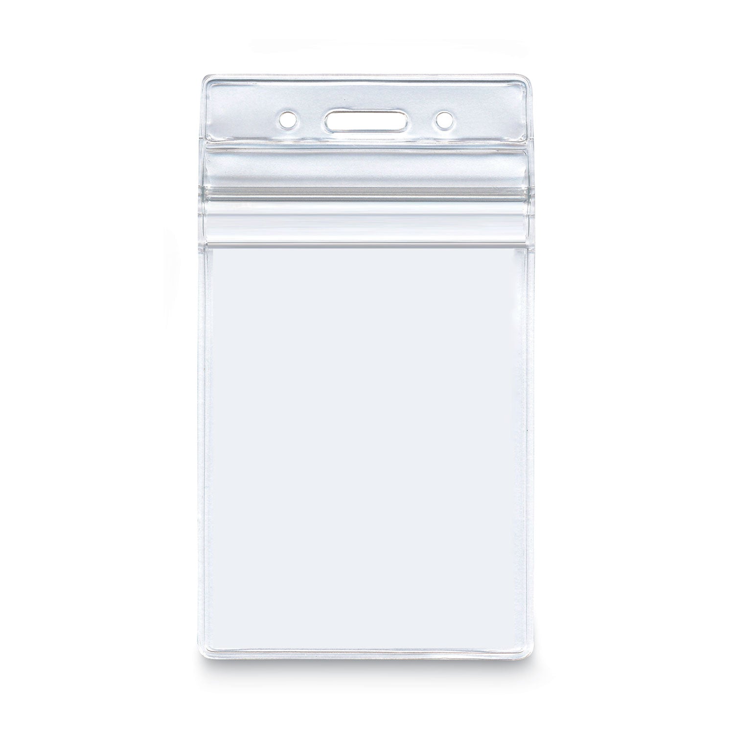 Re-sealable Badge Holders, Vertical, Frosted, Pack of 50