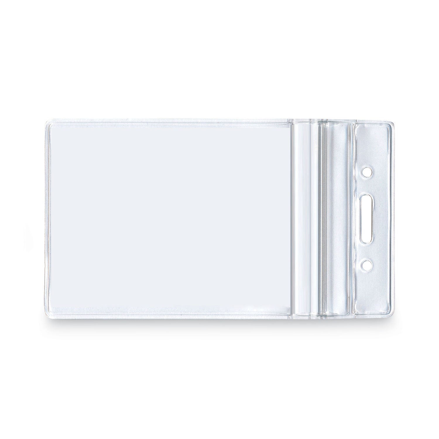 Re-sealable Badge Holders, Vertical, Frosted, Pack of 50