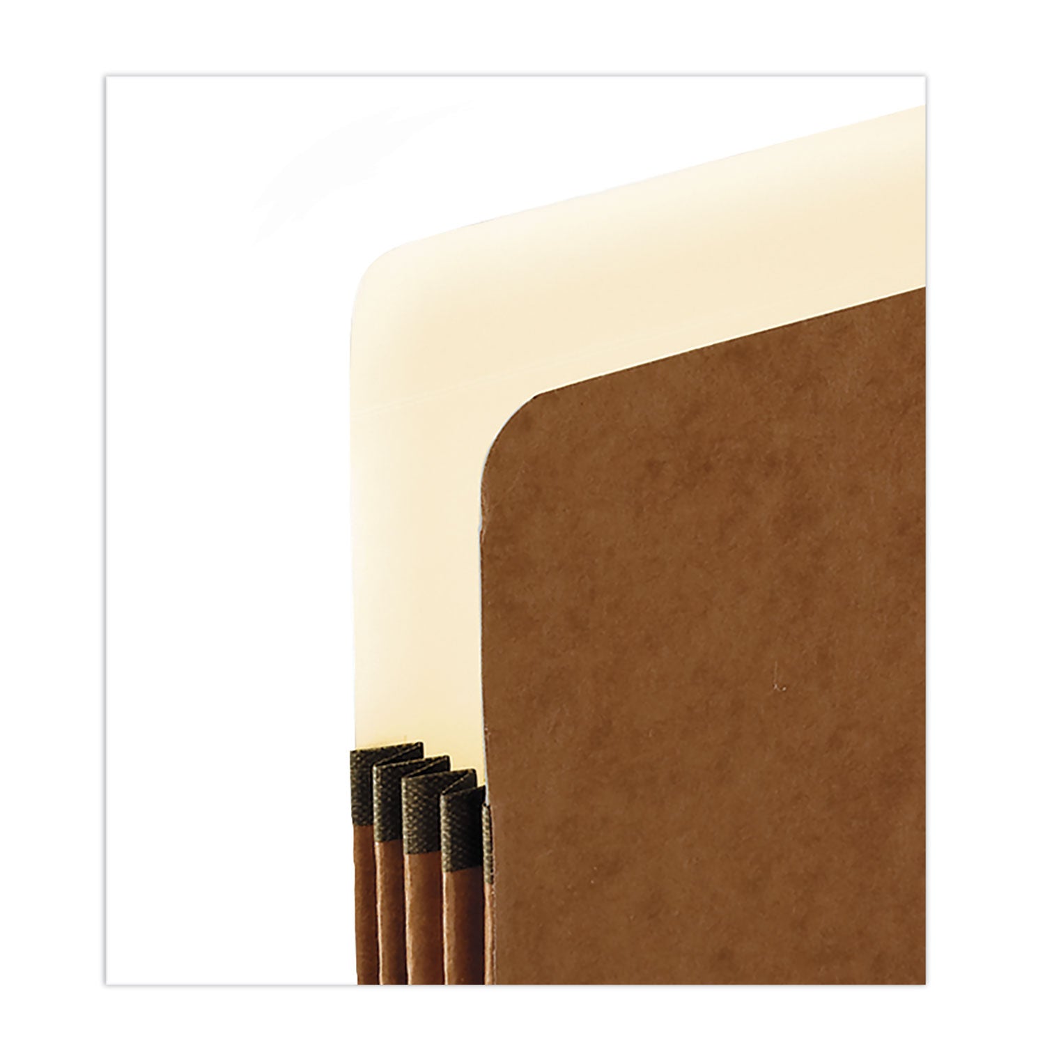 Pendaflex Letter Recycled Expanding File - 8 1/2" x 11" - 3 1/2" Expansion - Manila, Tyvek, Red Fiber - Tyvek Gusset - 30% Recycled - 25 / Box