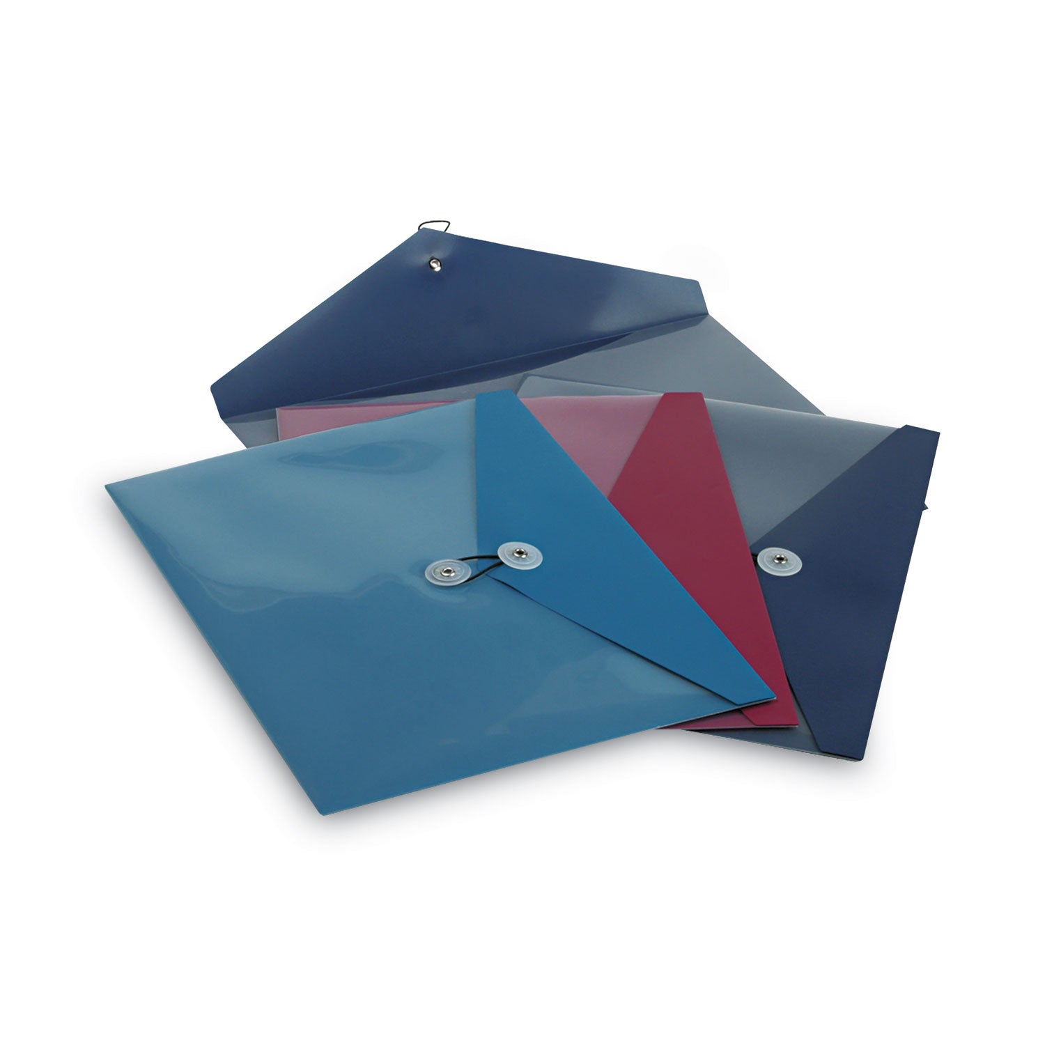 Booklet - A4 - 12 1/2" Width - Assorted, Teal, Burgundy - Poly, Polypropylene - 4 / Pack