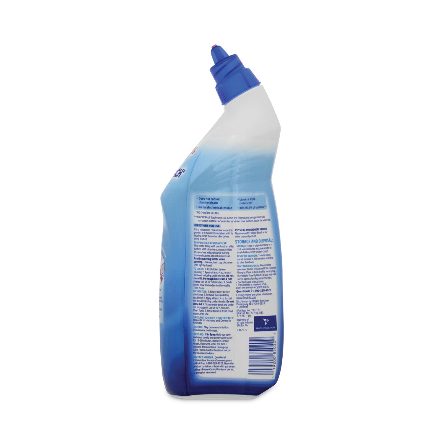 Lysol Hydrogen Peroxide Toilet Cleaner - 24 fl oz (0.8 quart) - Ocean Fresh Scent - Recommended For: Soap Scum Remover - Bleach-free, Residue-free - Blue - 2 / Pack