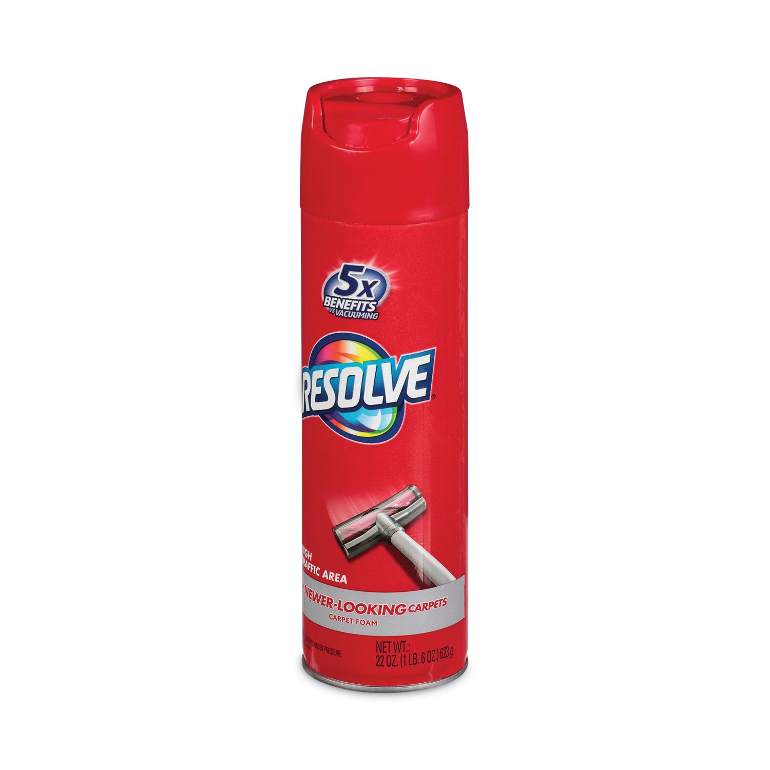 Resolve Carpet Foam - For Carpet - 22 oz (1.37 lb) - Recommended For: Stain Remover - Stain Resistant - Red, Blue - 1 Each