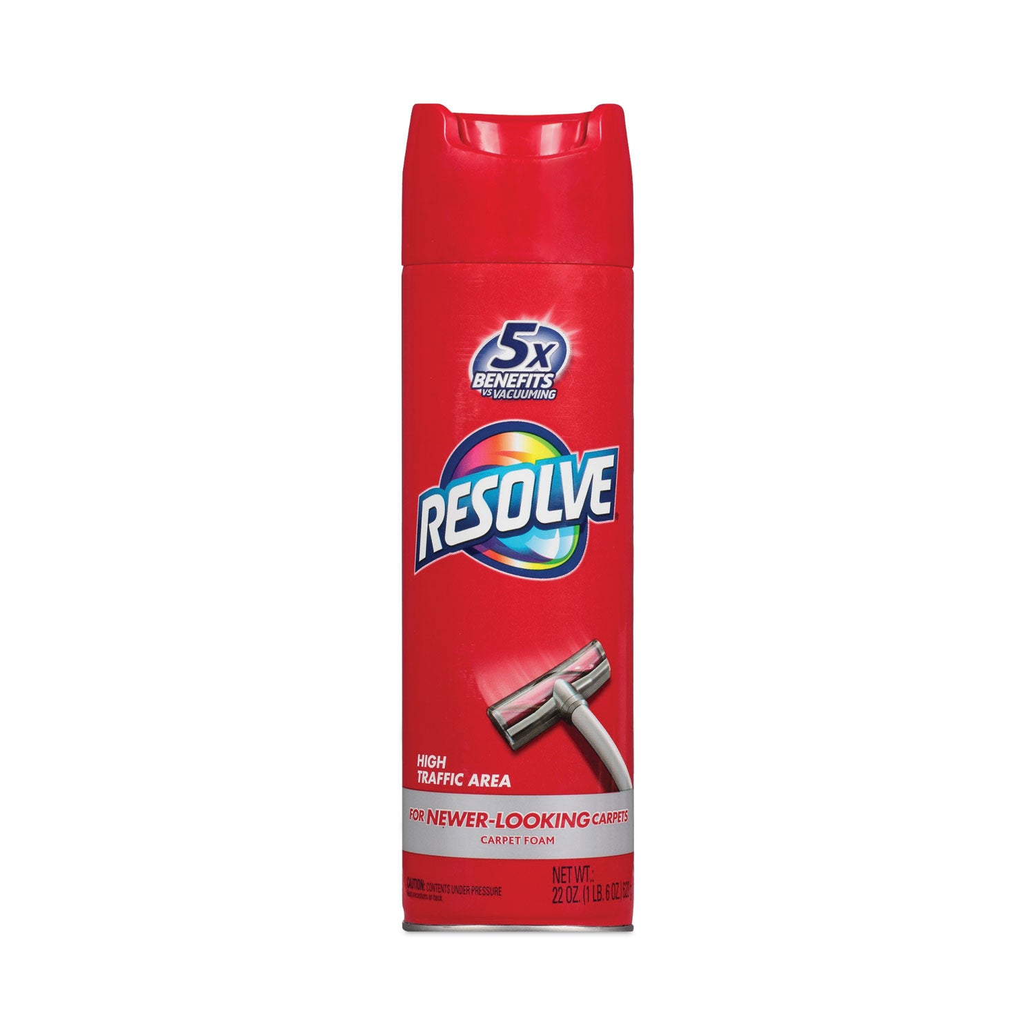 Resolve Carpet Foam - For Carpet - 22 oz (1.37 lb) - Recommended For: Stain Remover - Stain Resistant - Red, Blue - 1 Each