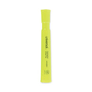 Desk Highlighters, Fluorescent Yellow Ink, Chisel Tip, Yellow Barrel
